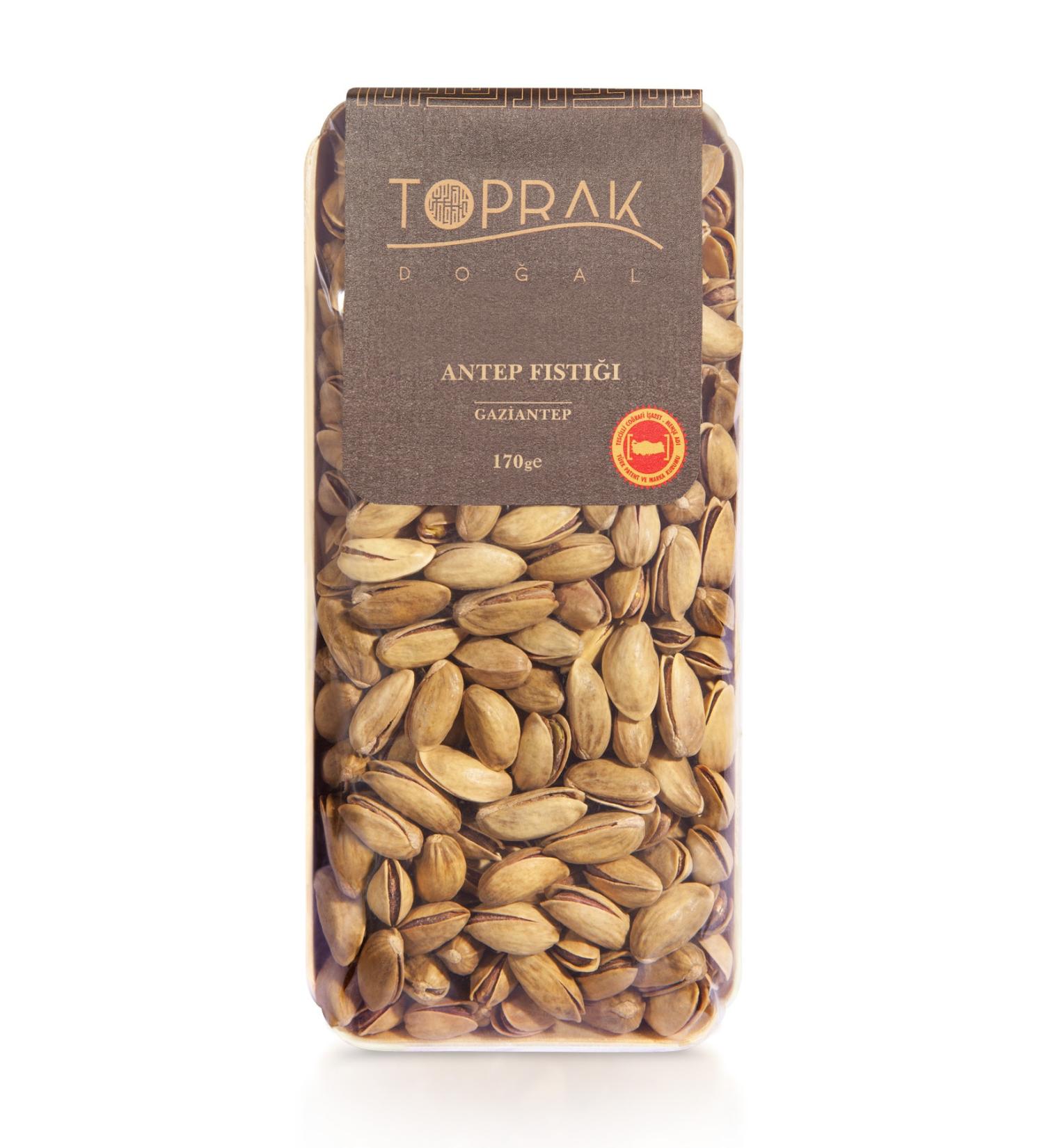 Toprak Natural Pistachio 170 G - Roasted Pistachio - Geographically Indicated Natural Pistachio