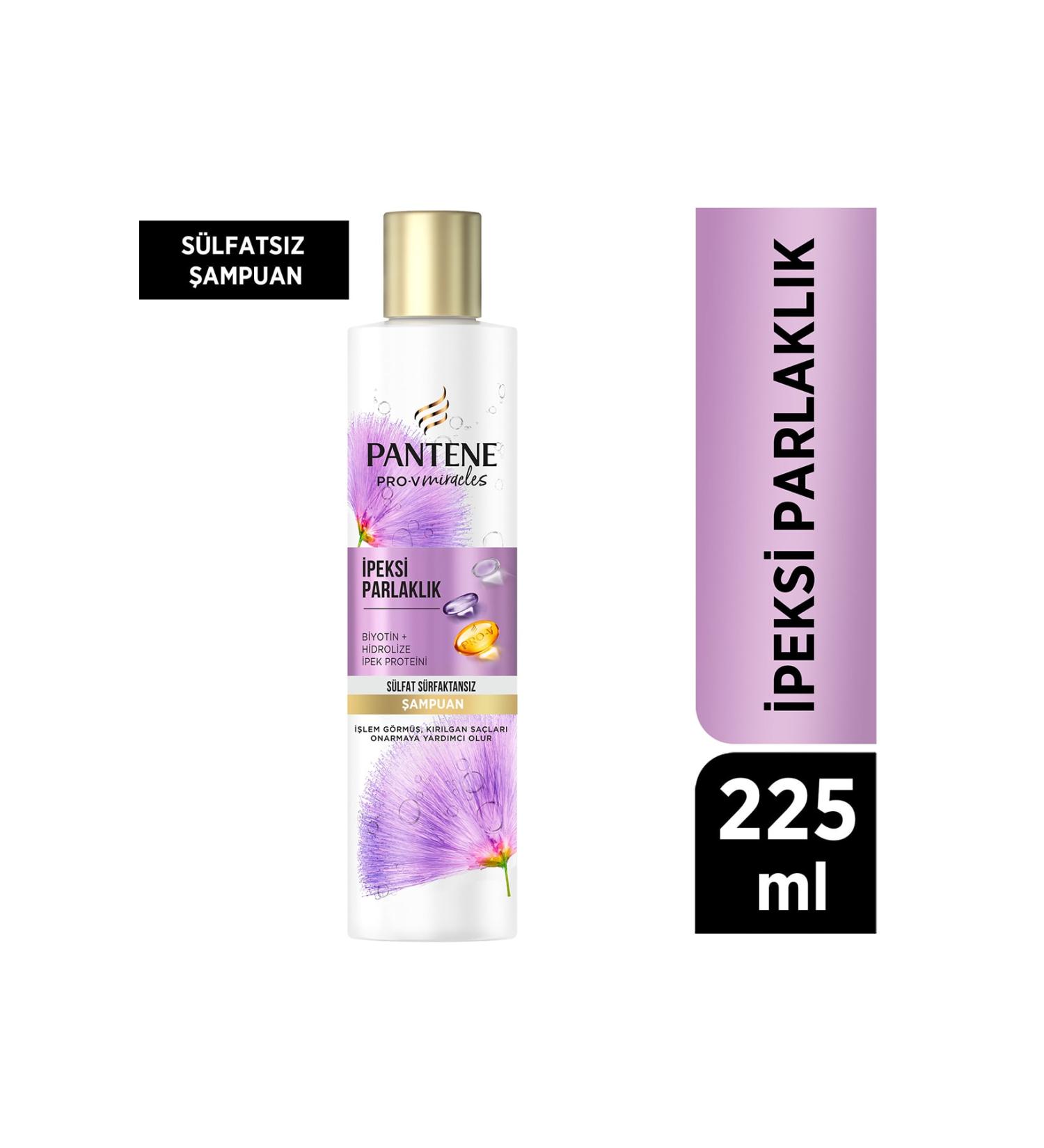 Pantene Pro-v Silky Shine Sulfate-Free Shampoo 225ml - Buy Online on GoSupps.com