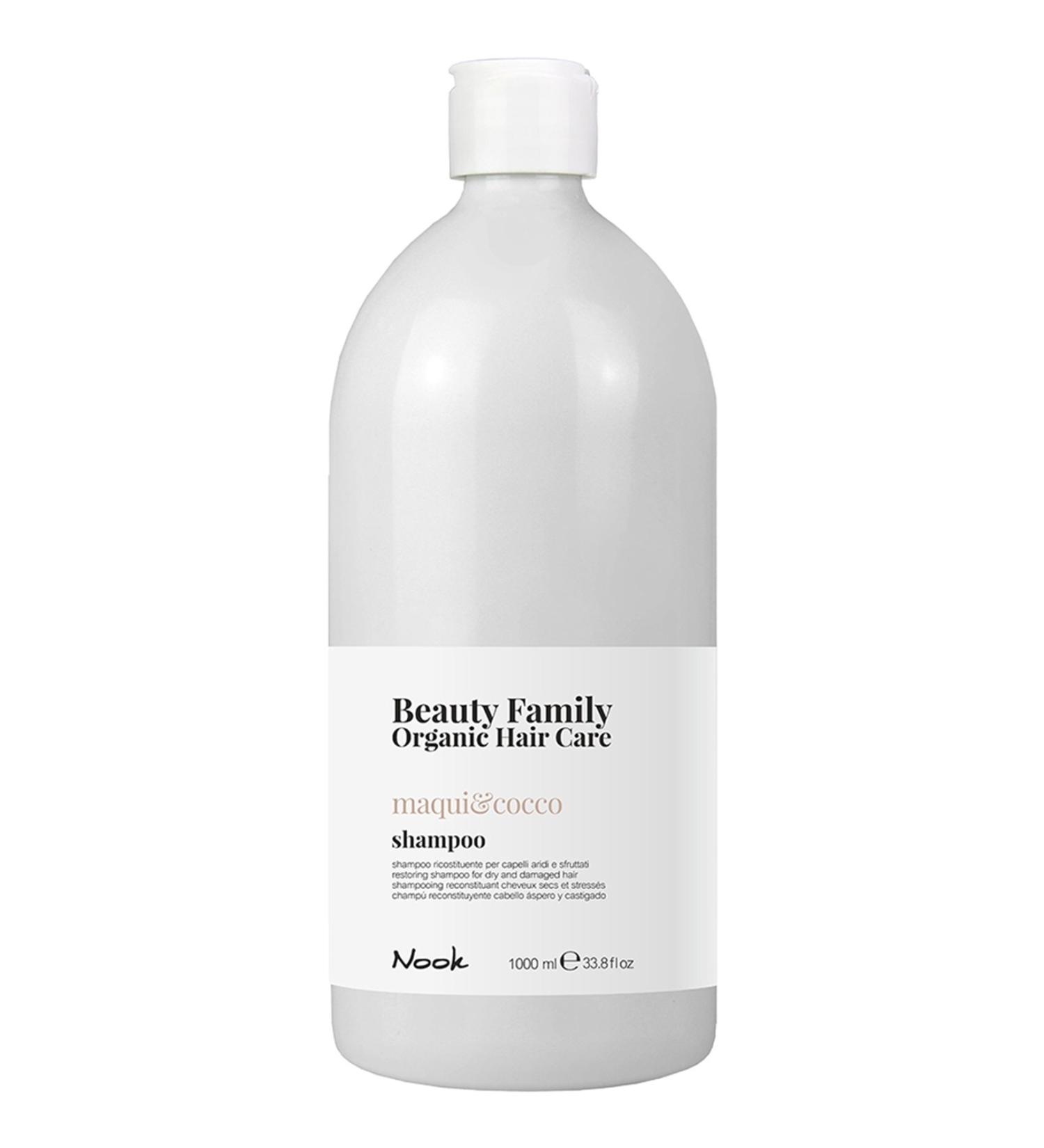Nook Shampoo for Damaged Dry Hair 1000 Ml (vegan) Beauty Family