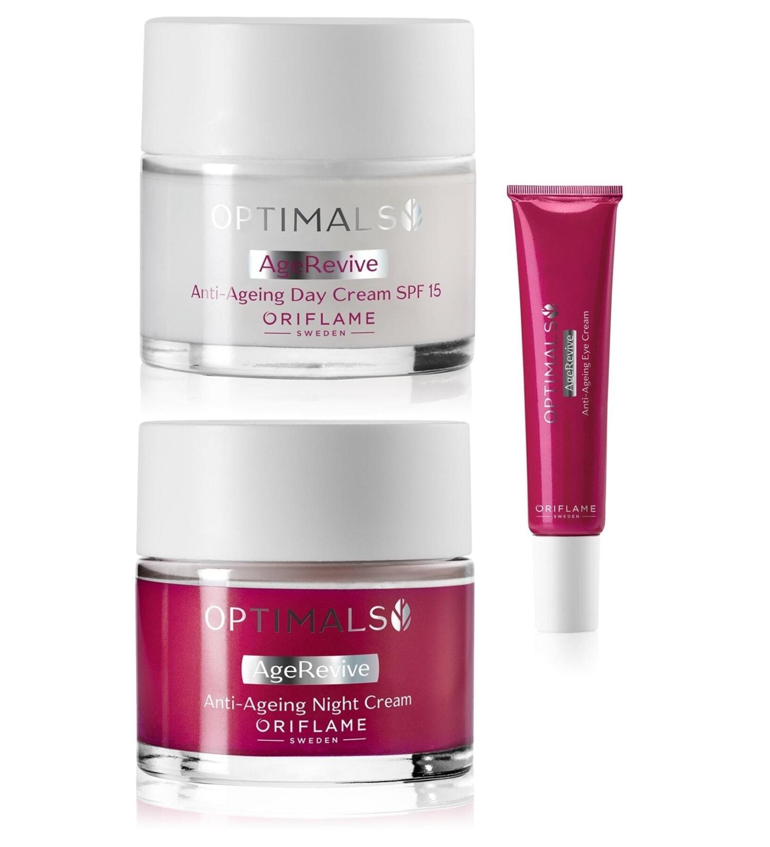 Oriflame Optimals Age Revive Anti-Aging Day Cream Night Cream Eye Cream - Buy Online on GoSupps.com