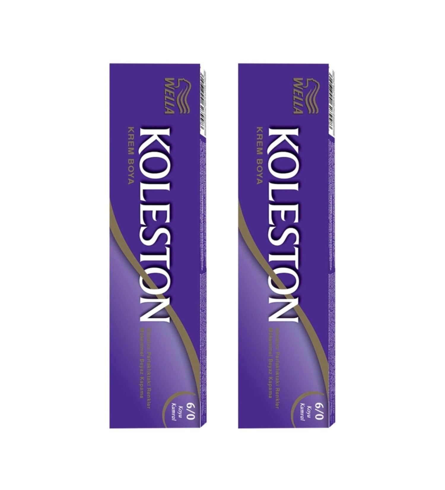 Wella 2-Piece Koleston Tube Dark Blonde 6/0 Hair Dye