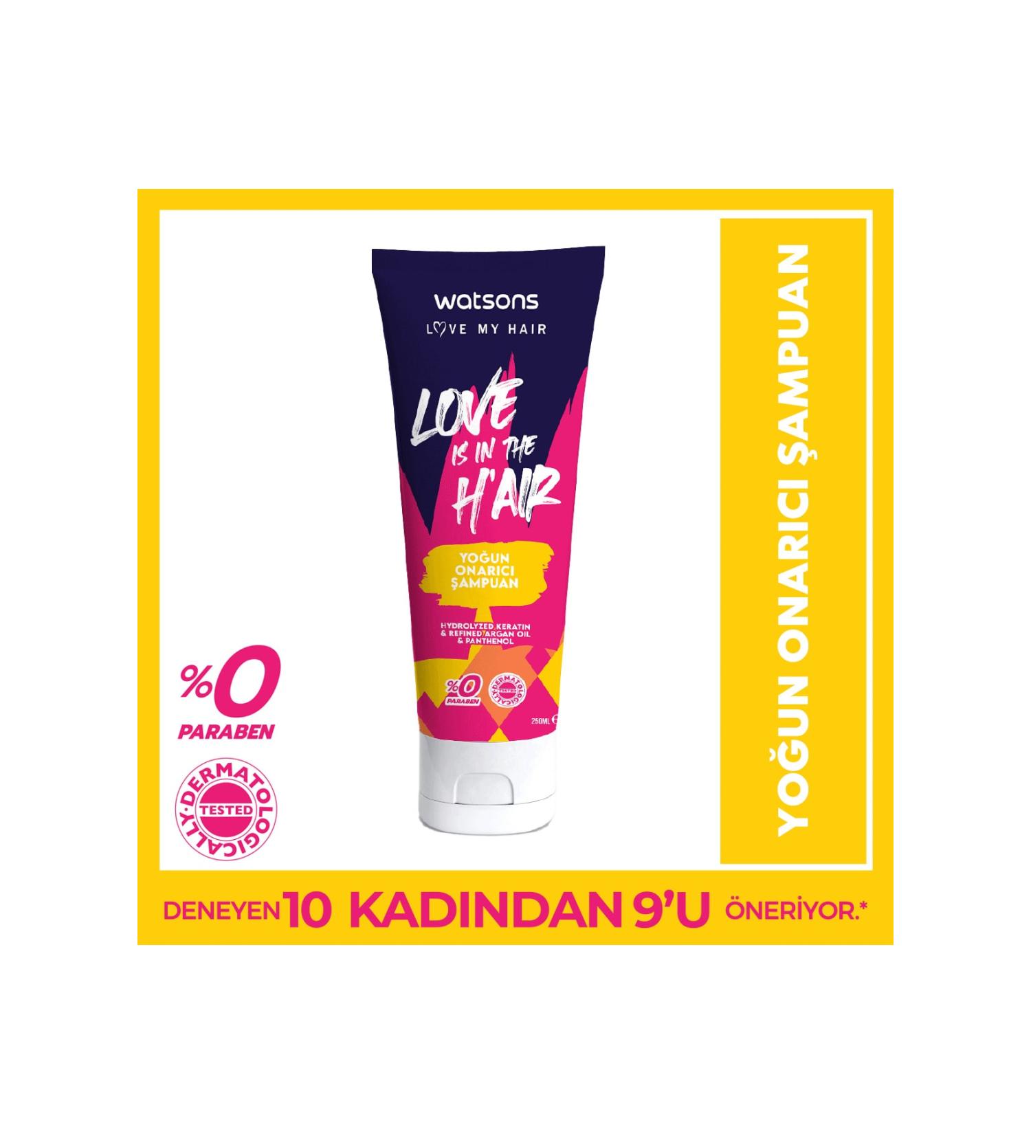 Watsons Love Is In The H'air Intense Repair Shampoo 250 Ml