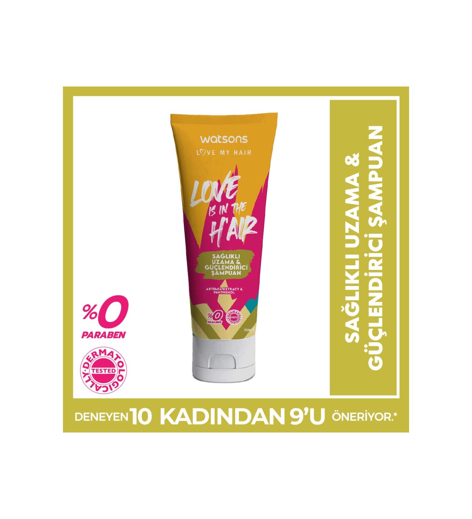 Watsons Love Is In The H'air Healthy Growth & Strengthening Shampoo 250 Ml