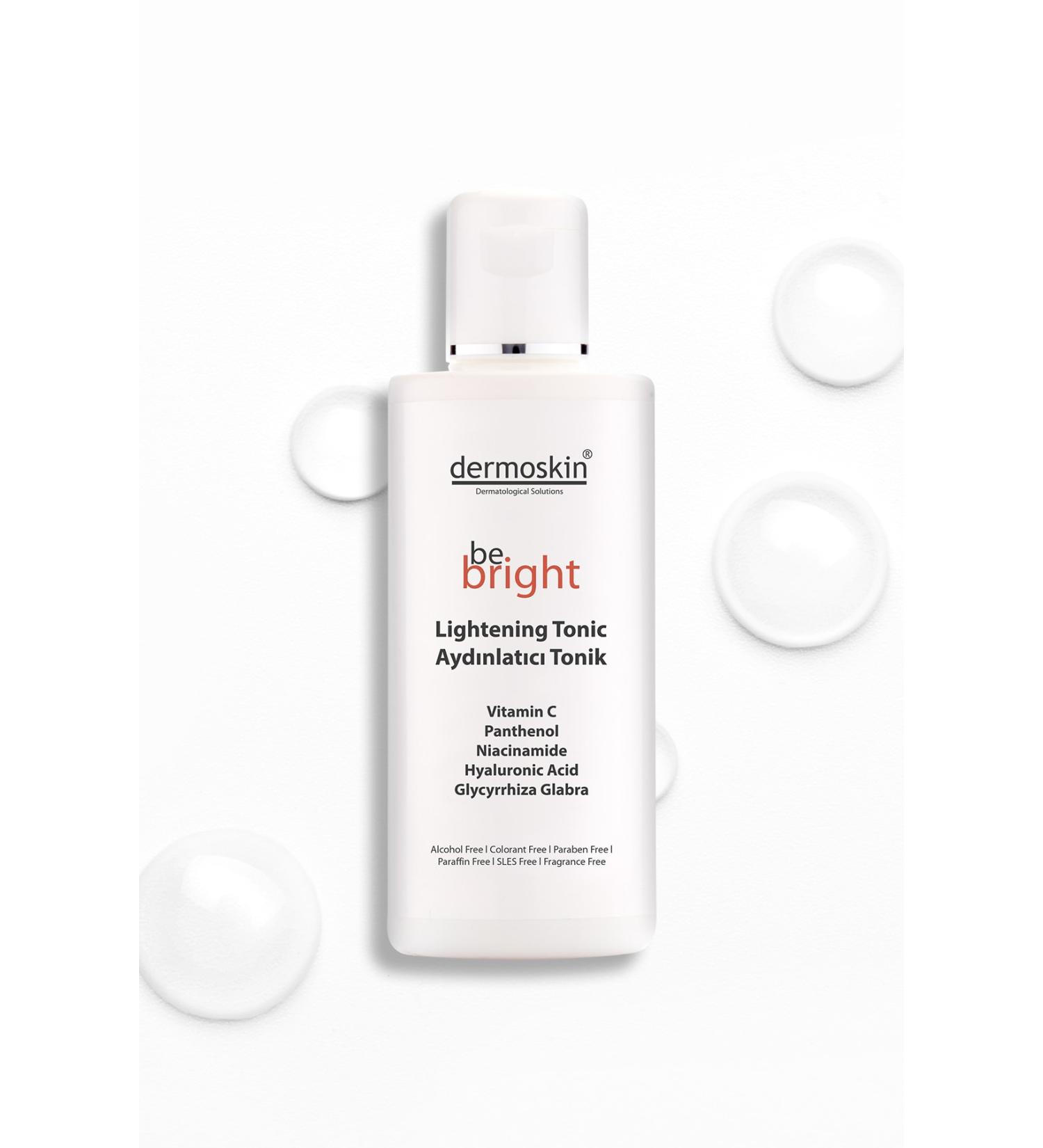 Dermoskin Be Bright Pore Tightening Anti-Spot and Brightening Tonic 200 ml - Buy Online on GoSupps.com