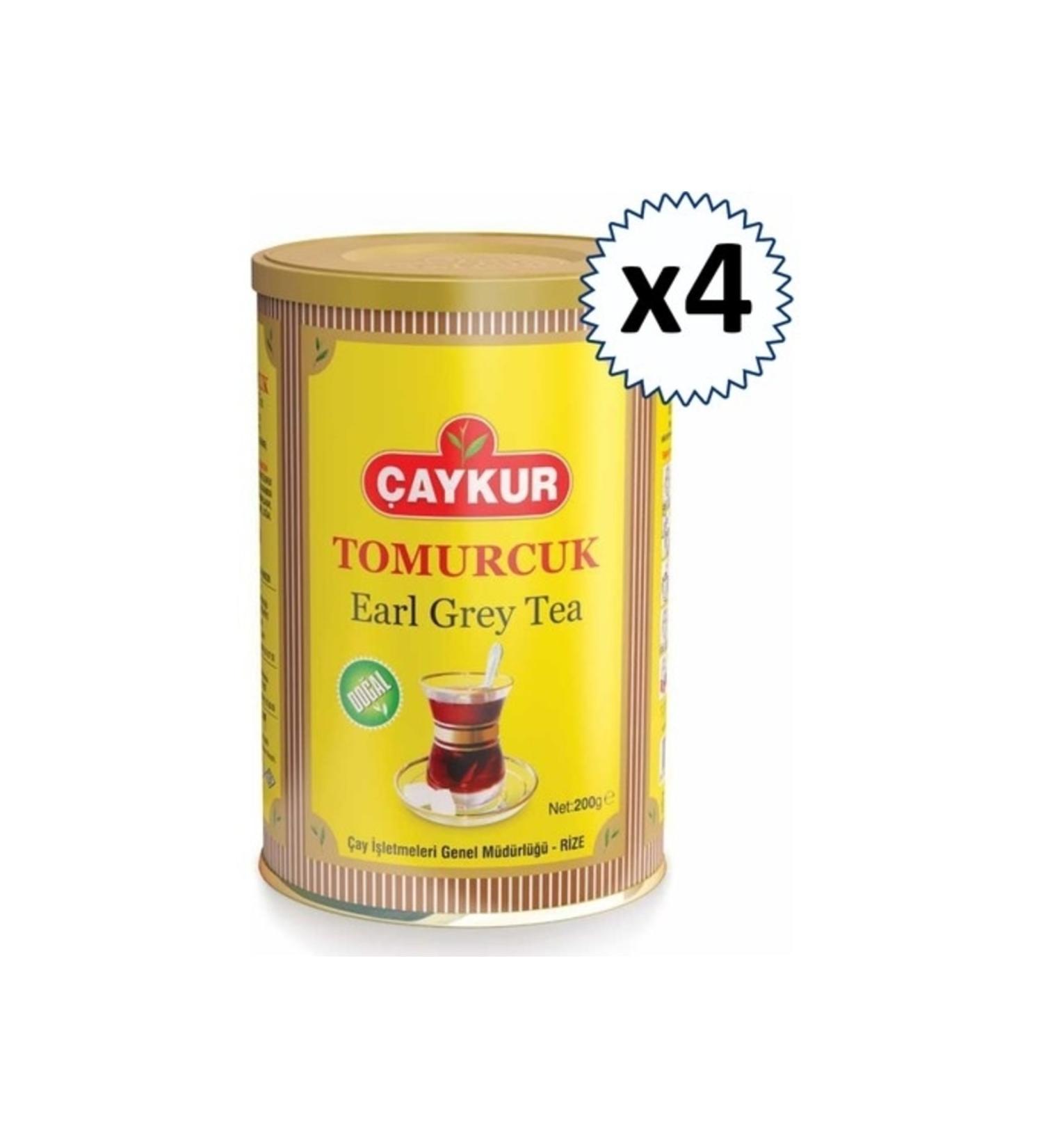 aykur Tomurcuk Tea Tin 200 Gr Earl Grey X 4