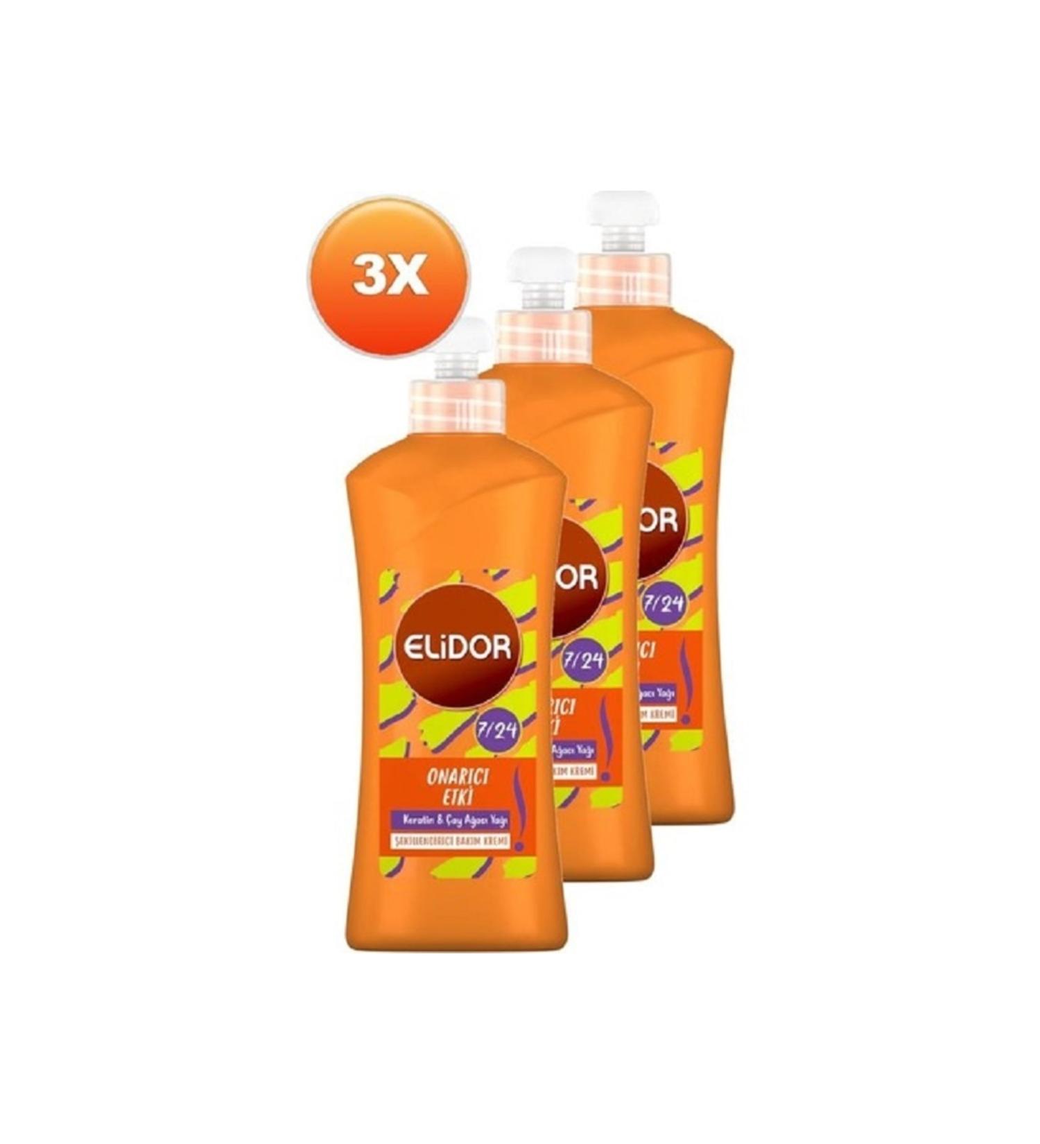 Elidor Instant Repair 7/24 Styling Care Cream 300 Ml - 3-Pack Advantage Pack