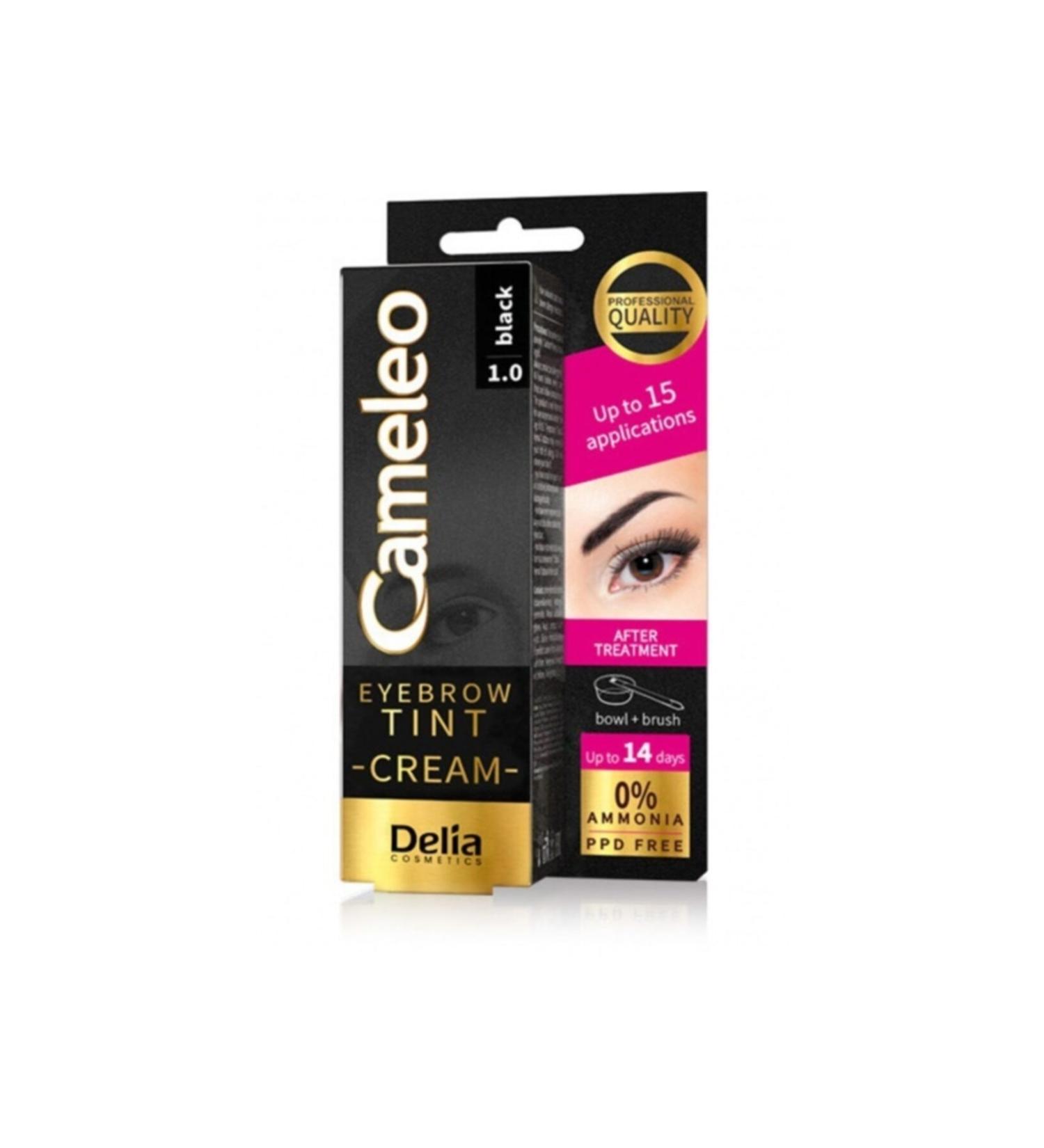 Delia Cameleo Eyebrow Tint Eyebrow & Eyelash Dye 1.0 Black
