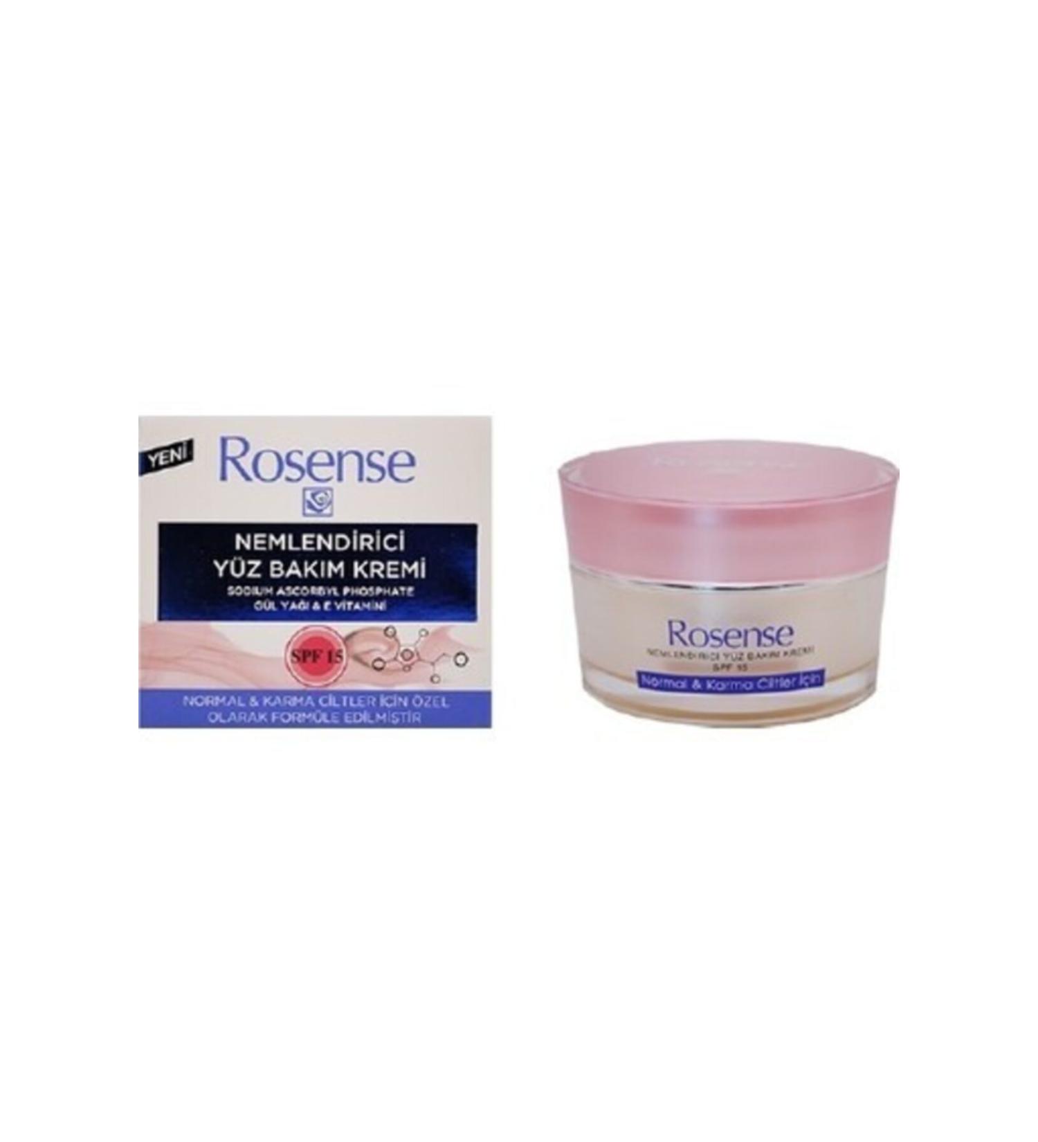 Rosense Moisturizing Face Care Cream Normal and Combination Skin 50 ml