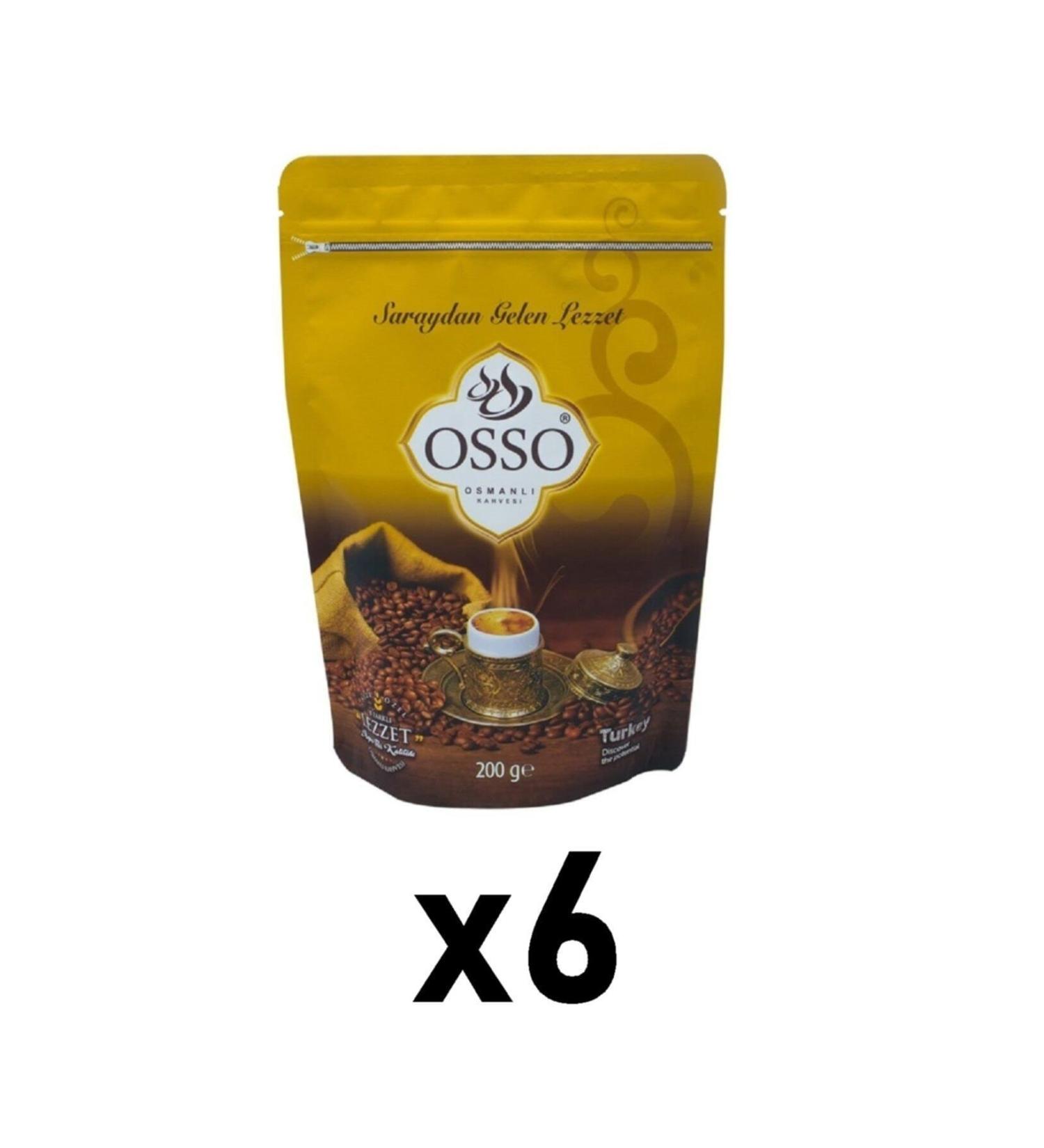 Osso Ottoman Coffee 200 Gr 8 Mixed 6 Piece Set