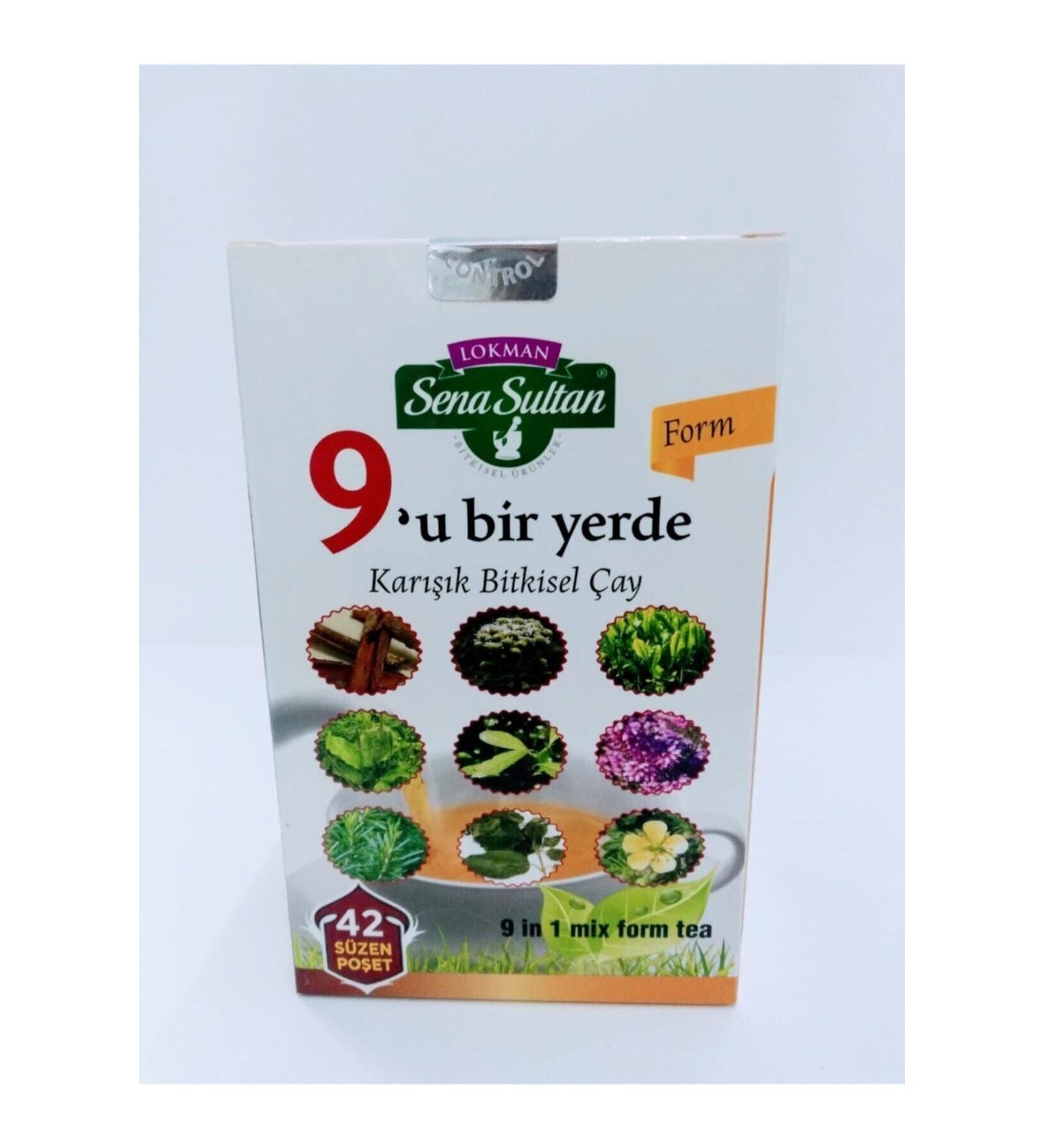 Lokman Sena Sultan 9 in 1 Mixed Form Tea (84 Gr.)-zyf