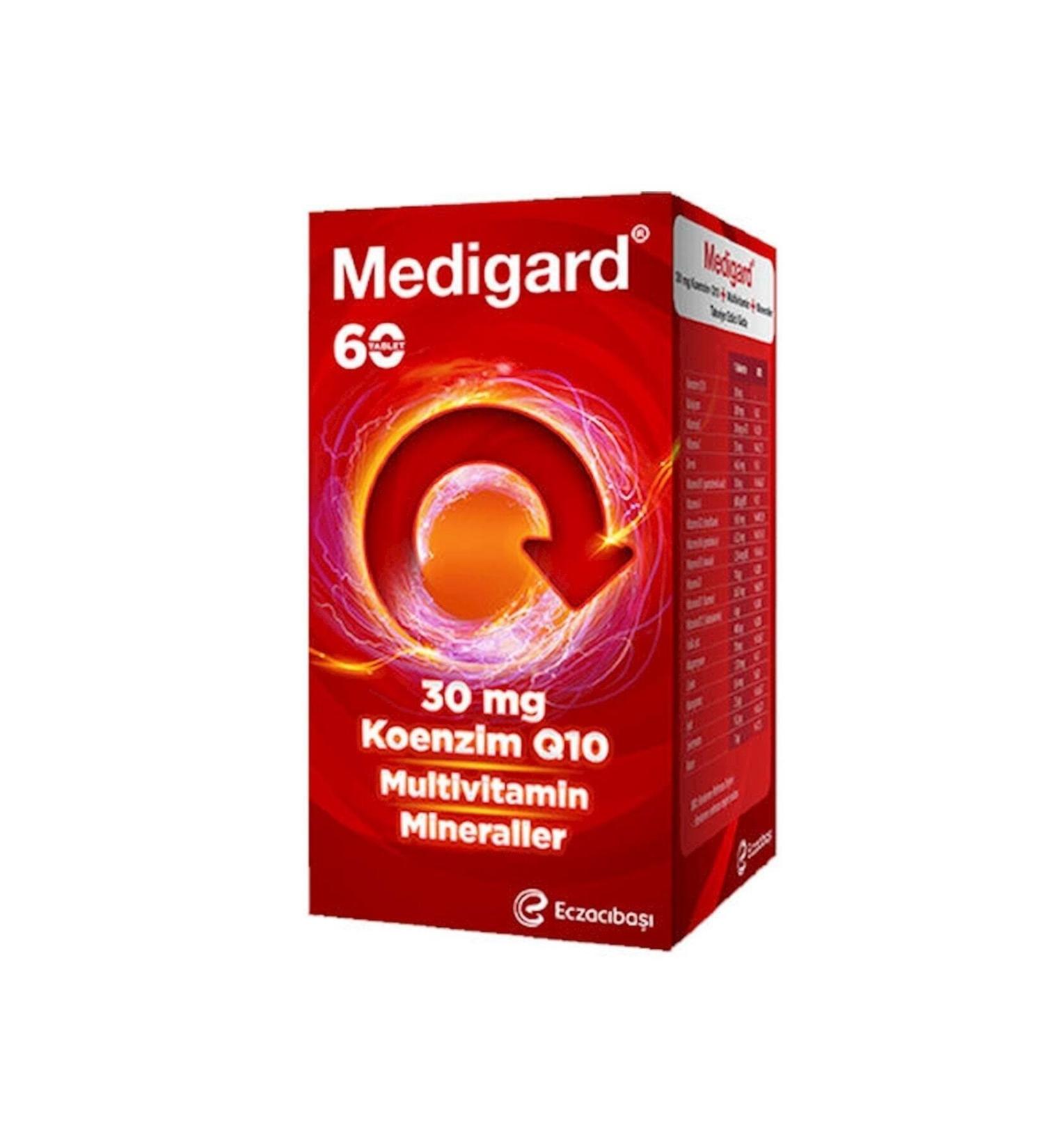 MEDIGARD 60 Tablets (Coenzyme Q10+ Multivitamin+minerals)