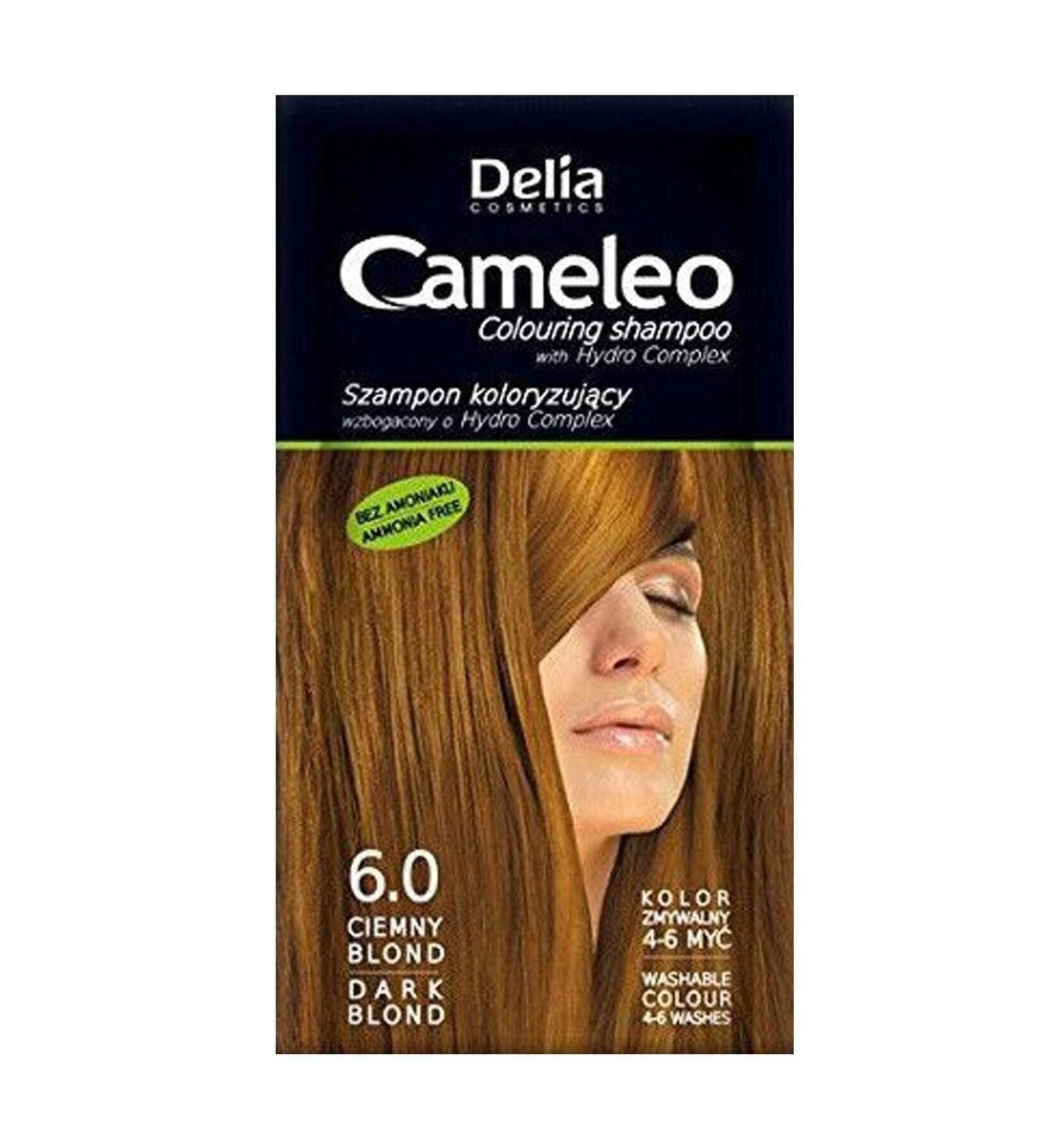 Delia Cosmetics Delia Camelia Hair Coloring Shampoo Disposable 6.0 - Dark Blond