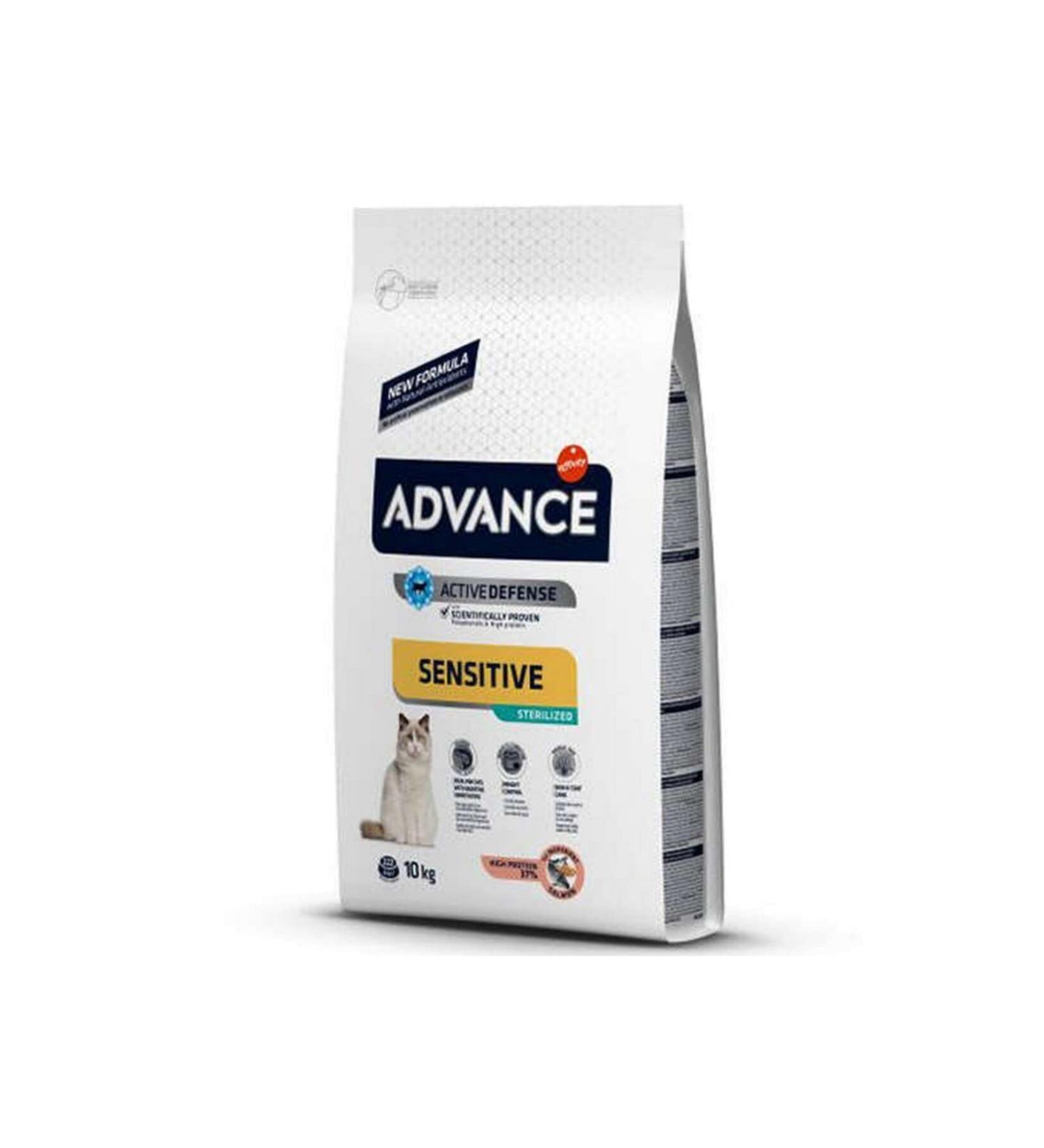 Advance Cat Sterilized Neutered Salmon Cat Food 10 Kg.
