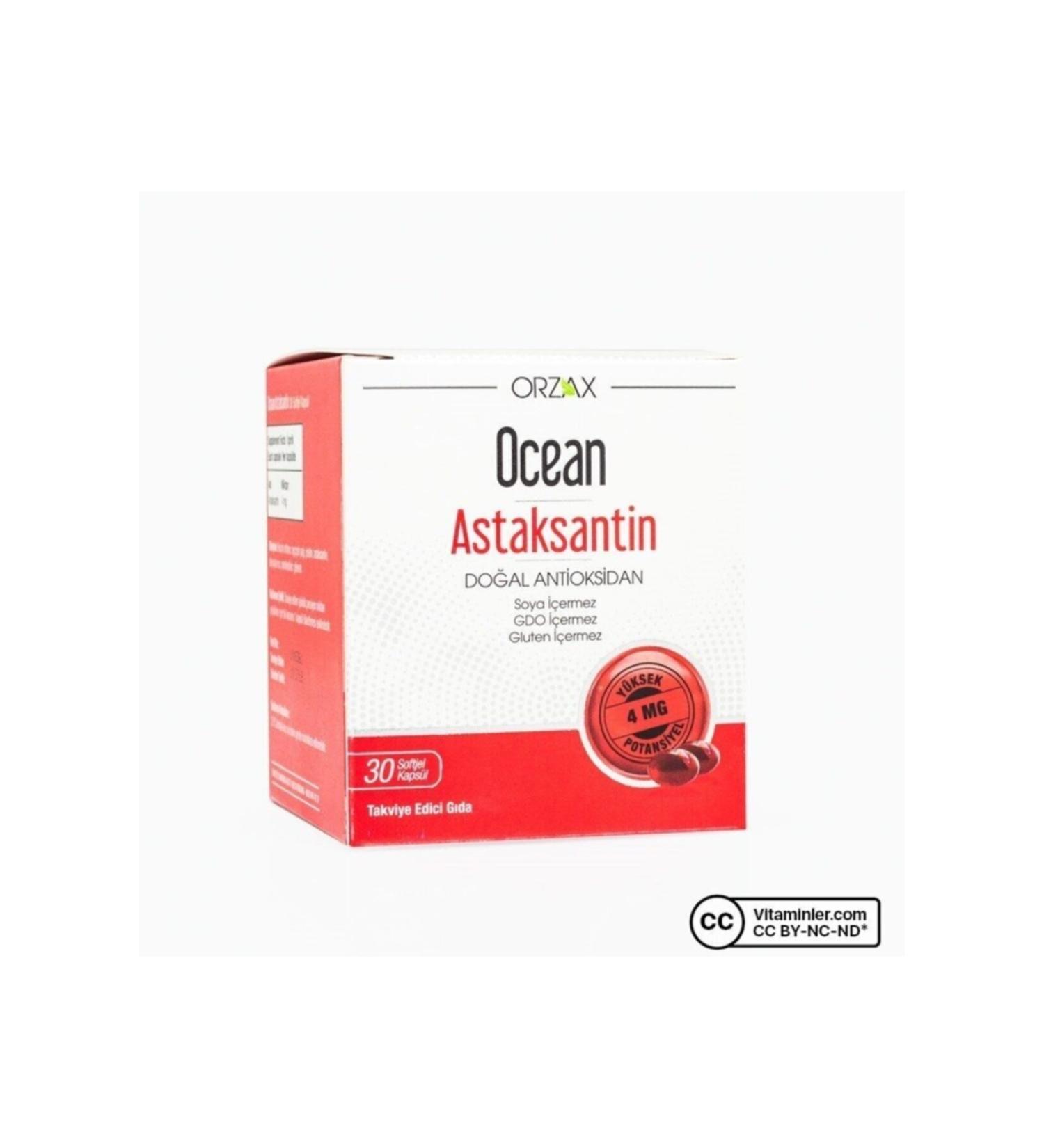 Ocean Astaxanthin 30 Capsules