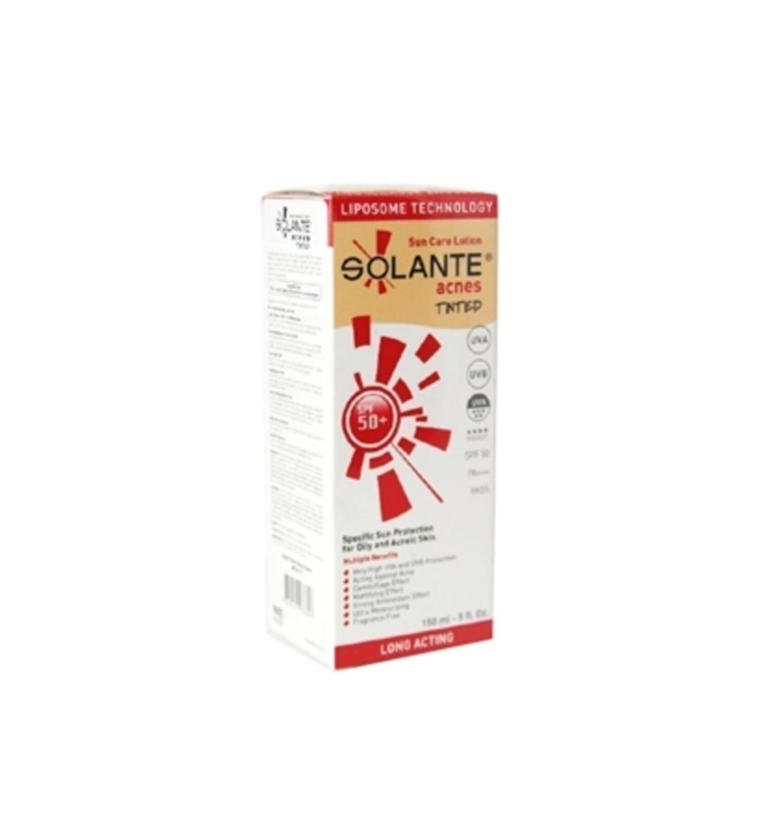 Solante Acnes Tinted Sun Care Spf 50+ 150 ml
