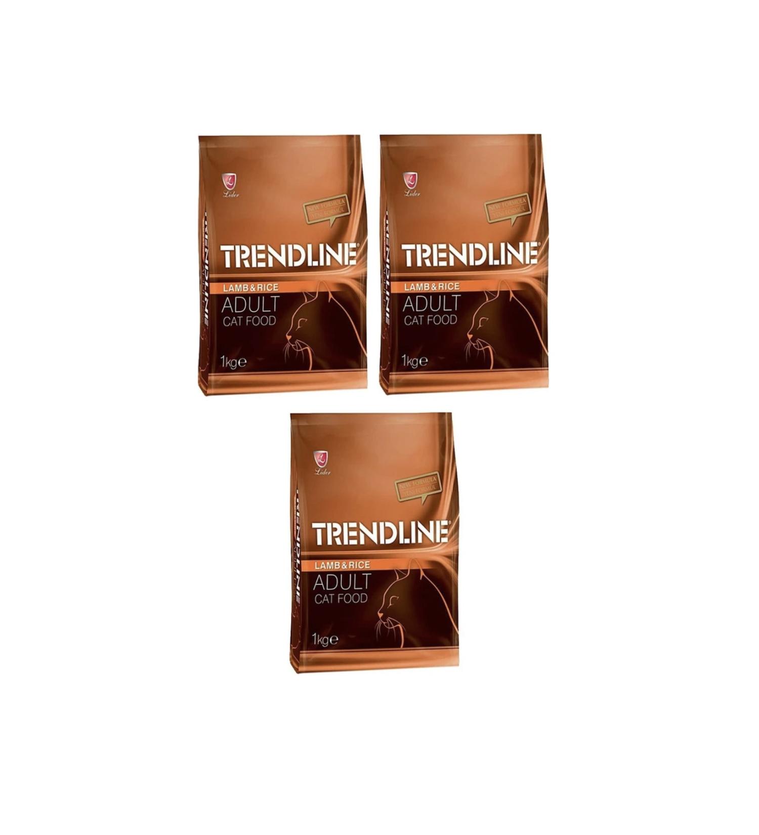 Trendline Lamb Adult Cat Food 1 Kg (3 Pieces)