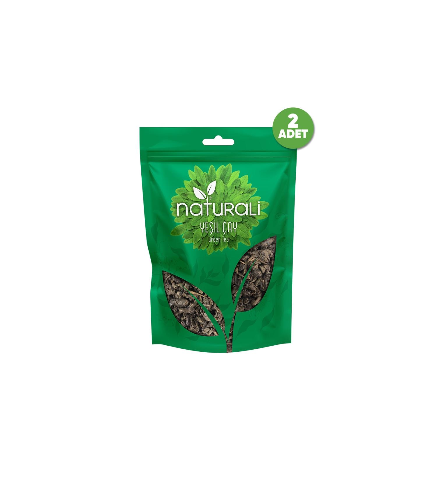 Natural Green Tea 100 Gr - 2 Packs
