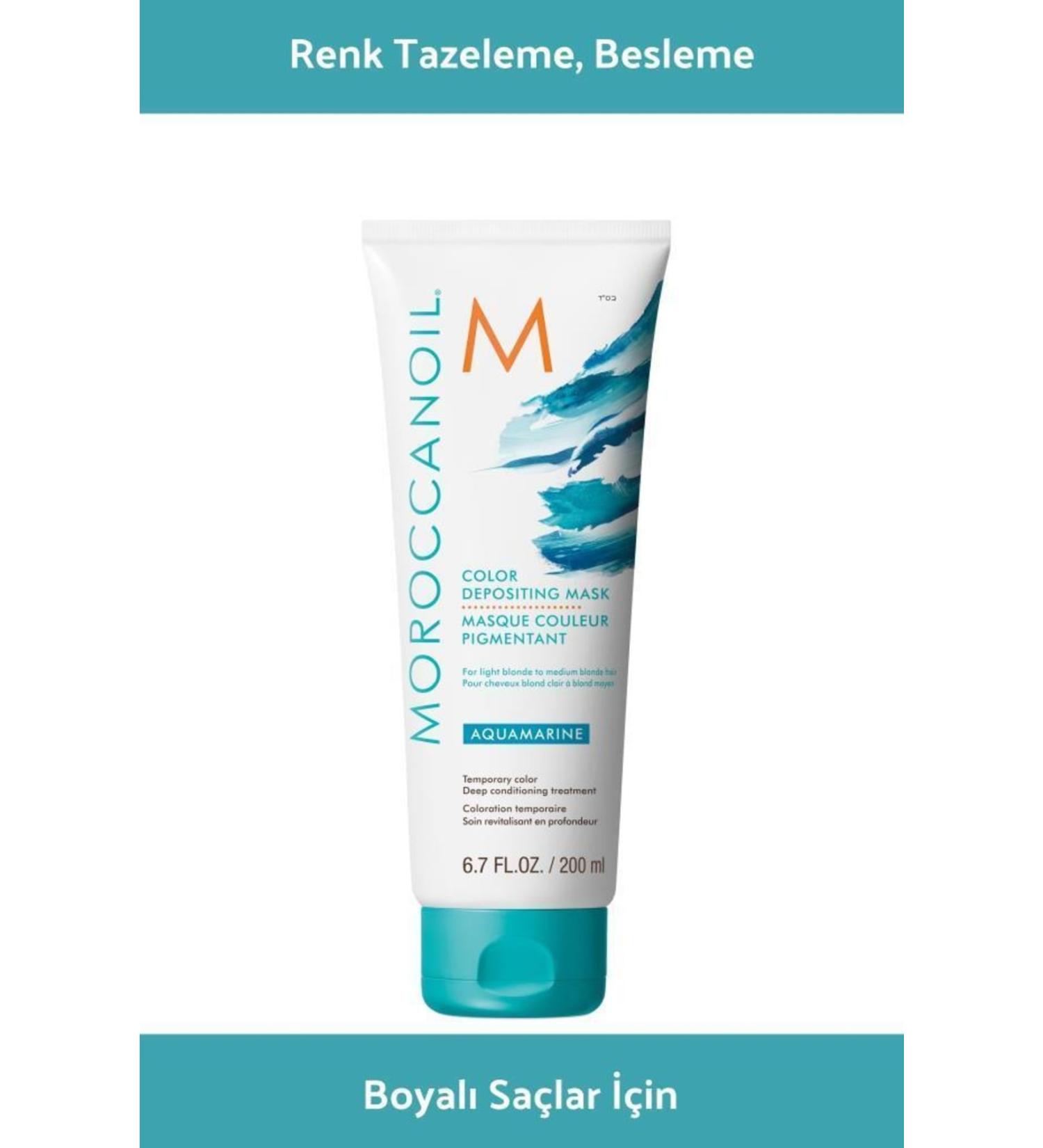 Moroccanoil Color Deposit Mask Aquamarine 200ml- Super Formula