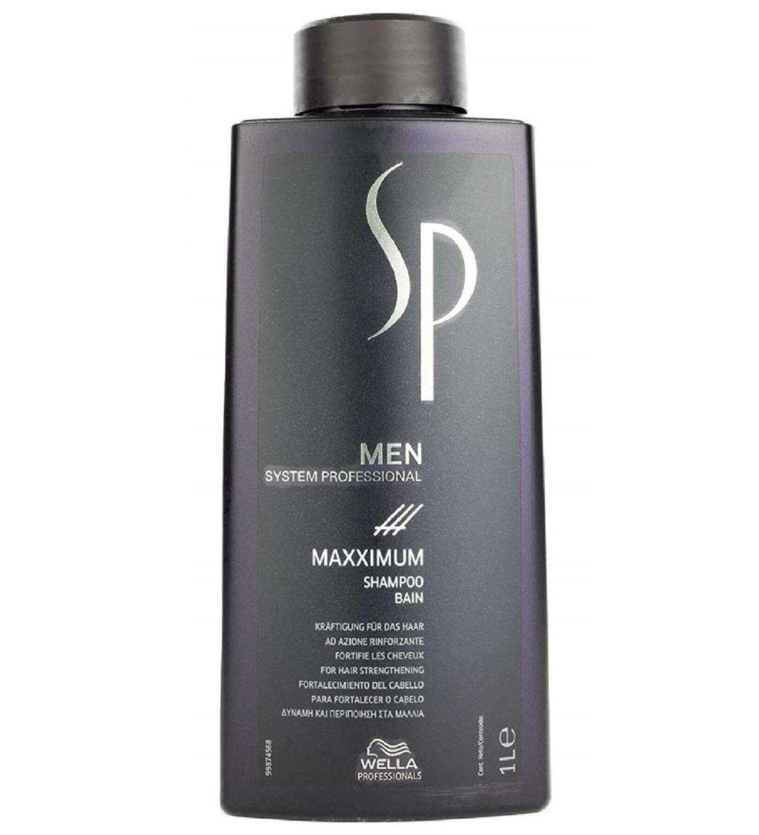 Wella Anti-Loss Hair Strengthening Men's Maxximum Shampoo 1000 ml