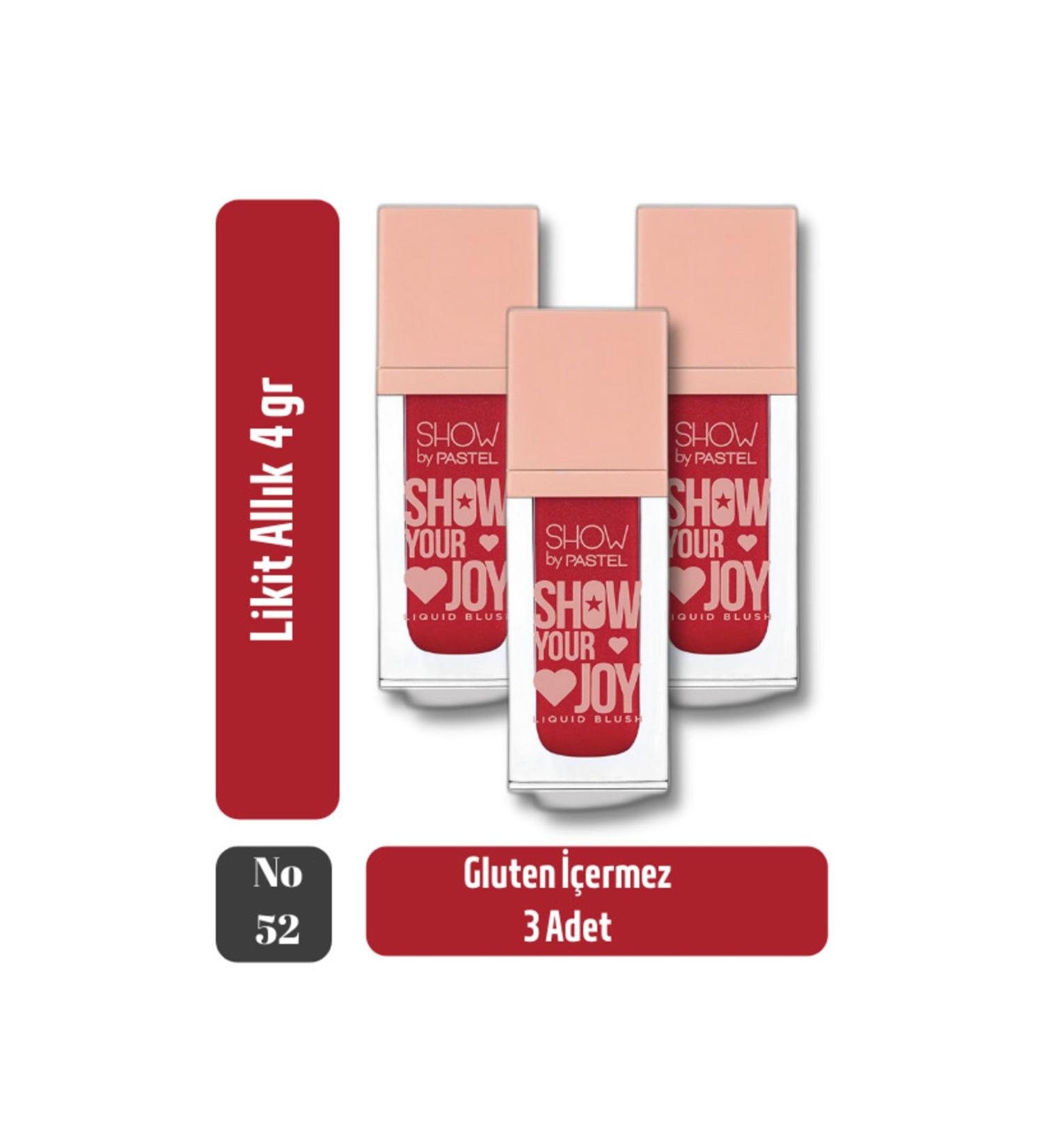 Pastel Liquid Gluten-Free Show By Liquid Blush Blush 4 gr 3 Pieces No: 52