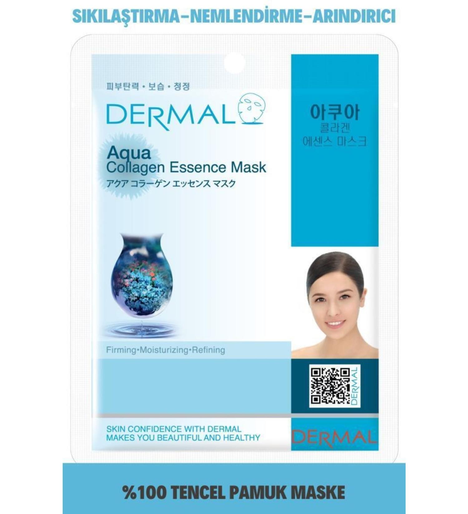Dermal Firming Moisturizing Purifying Aqua Collagen Mask 23gr