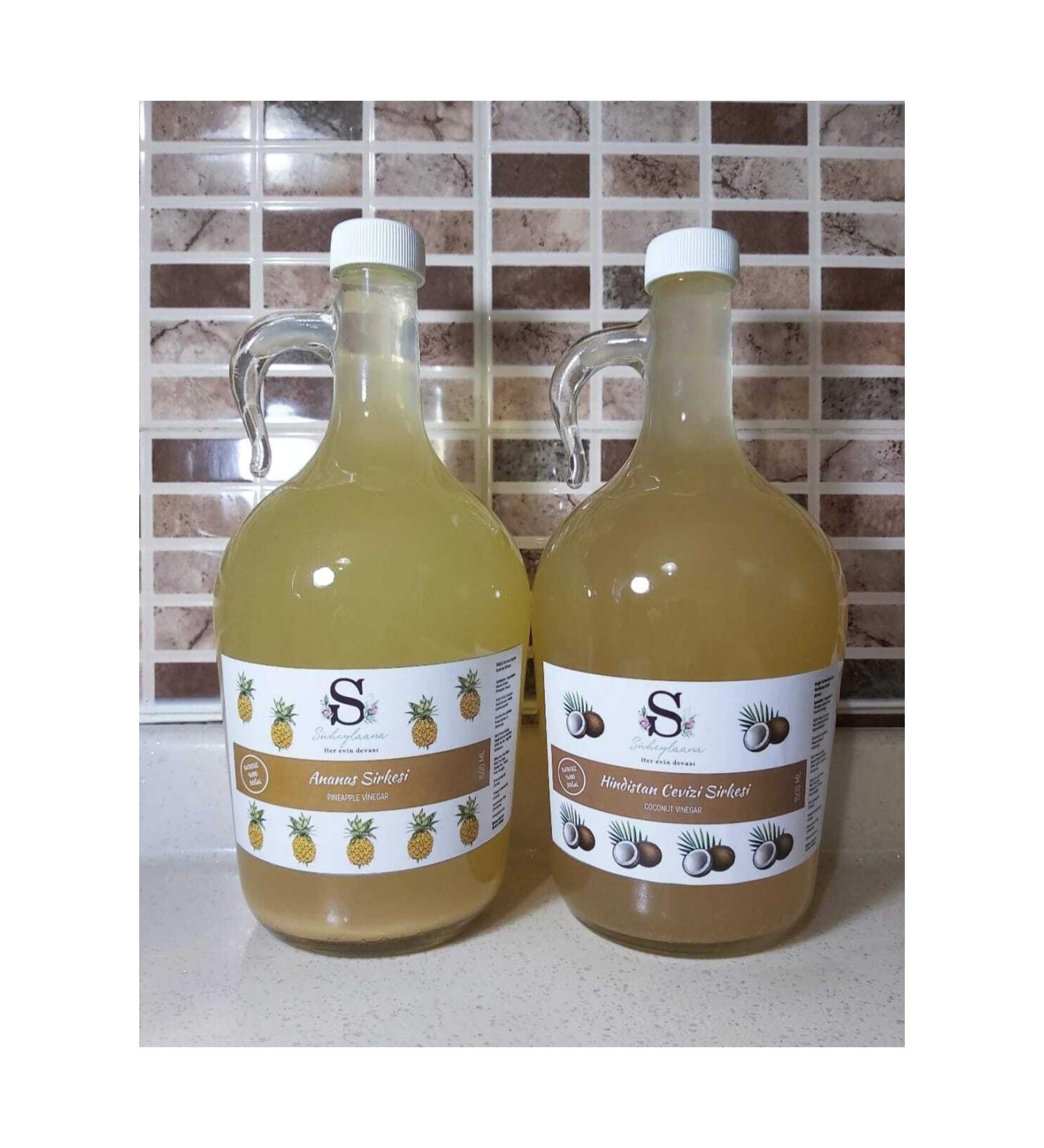 Suheylaana Natural Pineapple Vinegar 1500 Ml - Natural Coconut Vinegar 1500 Ml