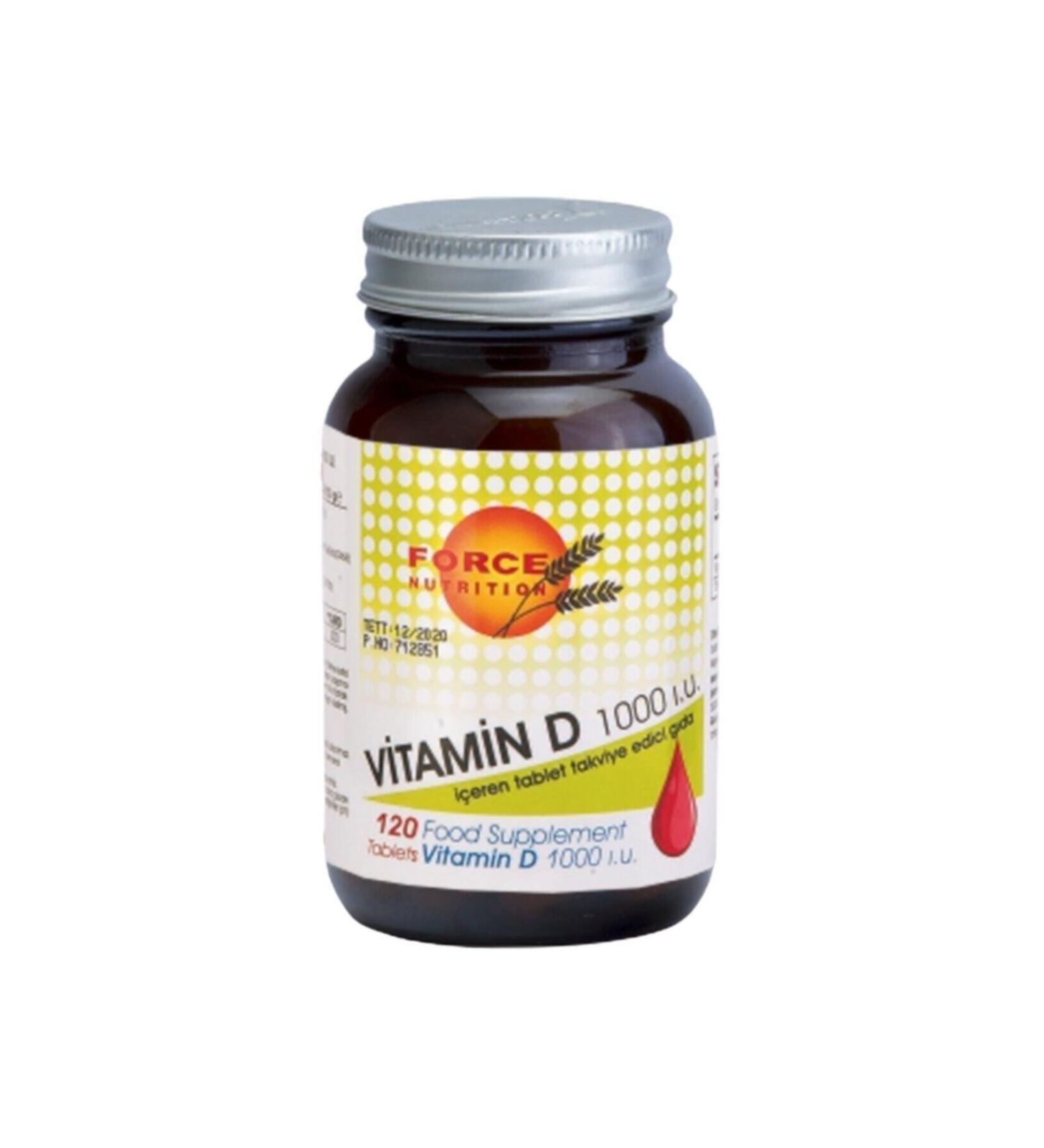 Force Nutrition Vitamin D 1000 Iu 120 Tablets
