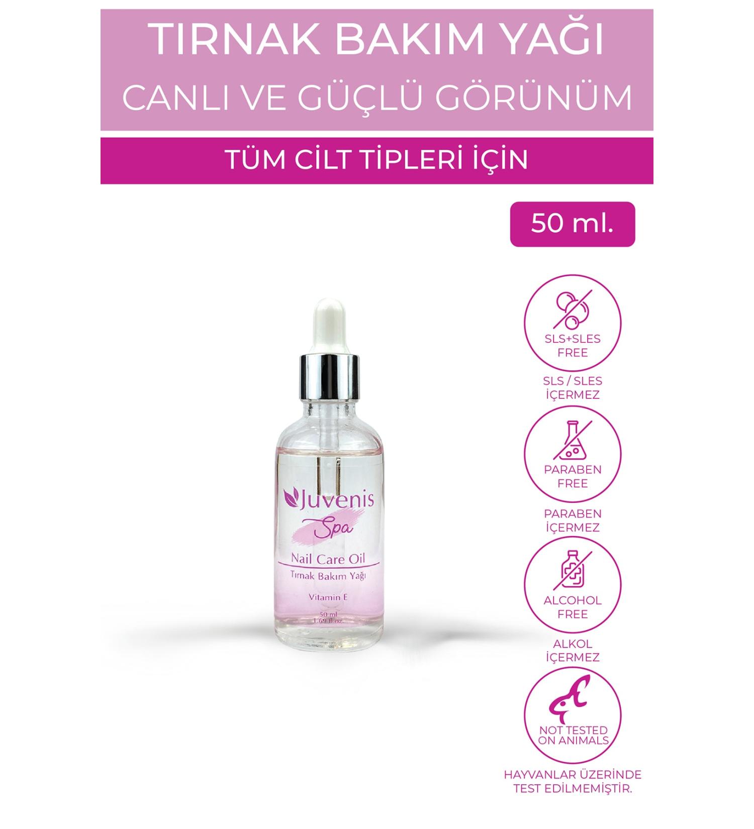 Juvenis Vitamin E Strengthening and Moisturizing Spa Effect Nail Care Oil 50ml - Buy Online on GoSupps.com