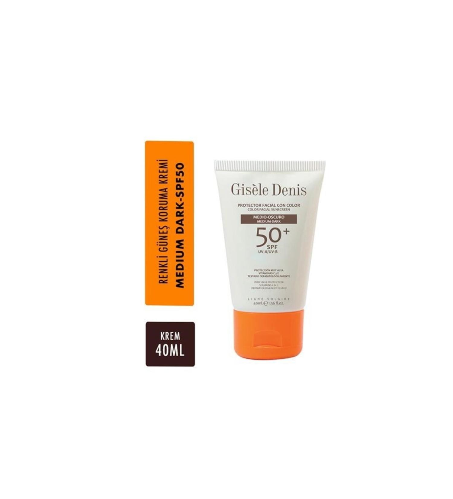 Gisele Denis Tinted Sunscreen Cream Spf 50 Medium Dark for Face