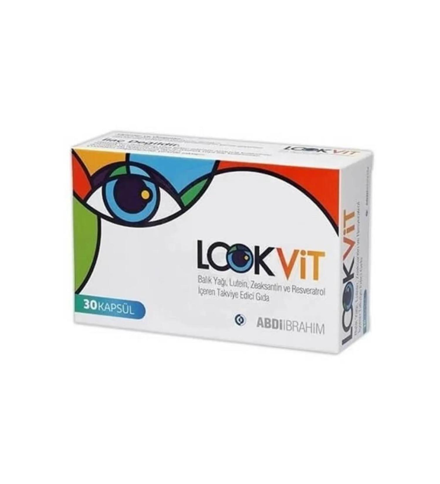 ABD BRAH M Lookvit 30 Capsules | Fish Oil - Lutein - Resveratrol