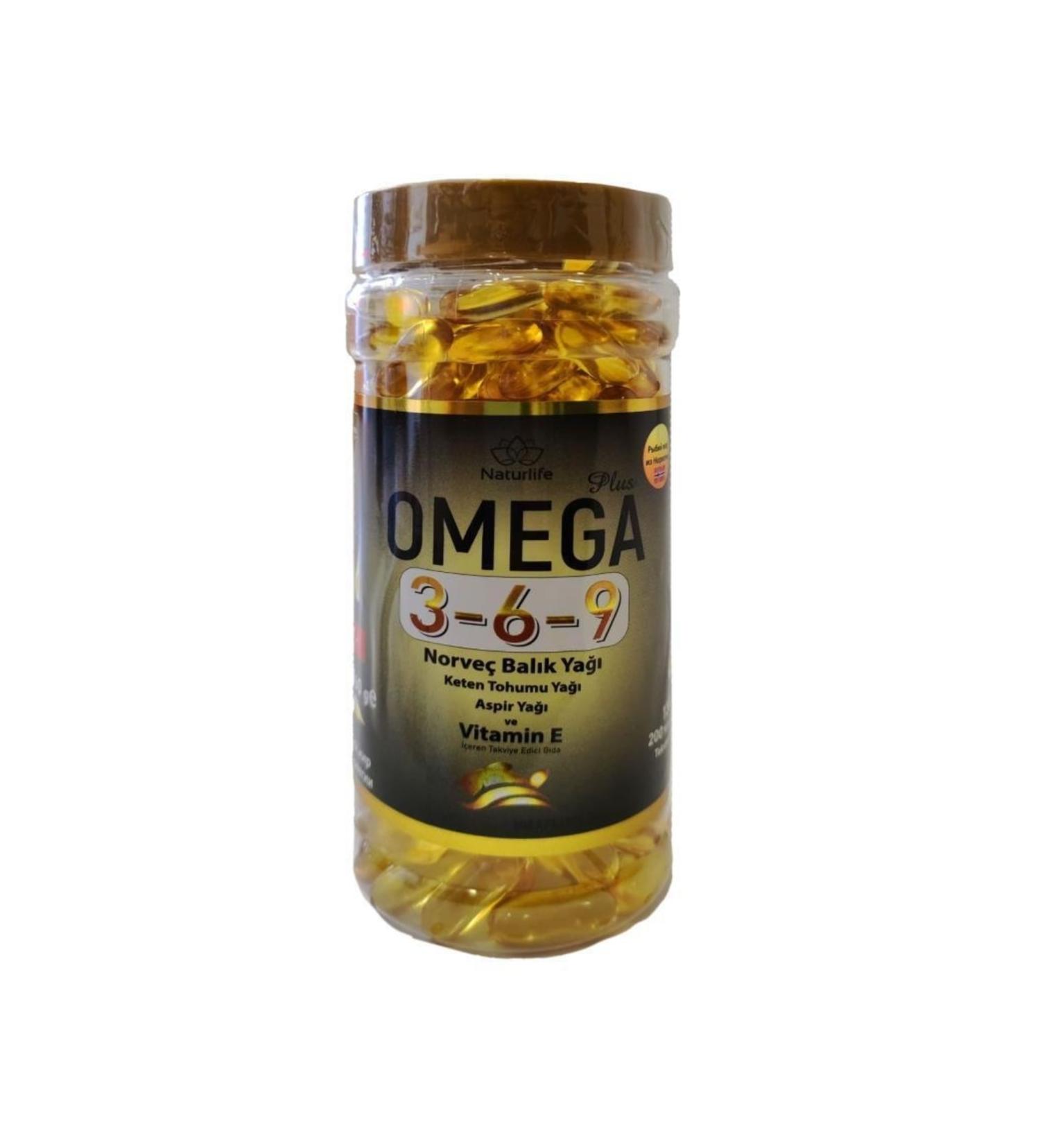 Naturlife Omega 3-6-9 Norwegian Fish Oil 1300 Mg 200 Softgels