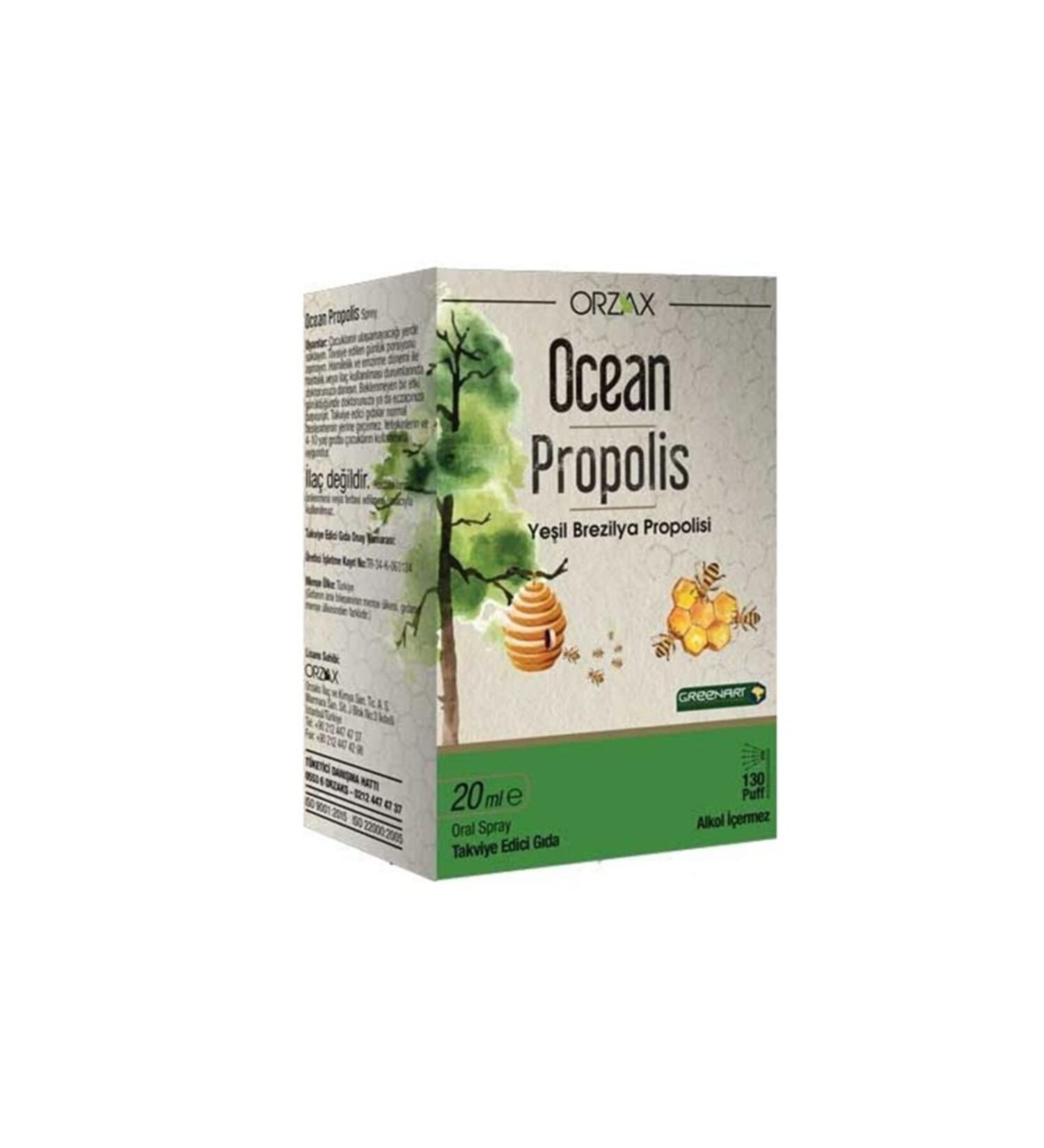 Ocean Green Brazilian Propolis with Ocean Honey for Adults and Children 20 Ml
