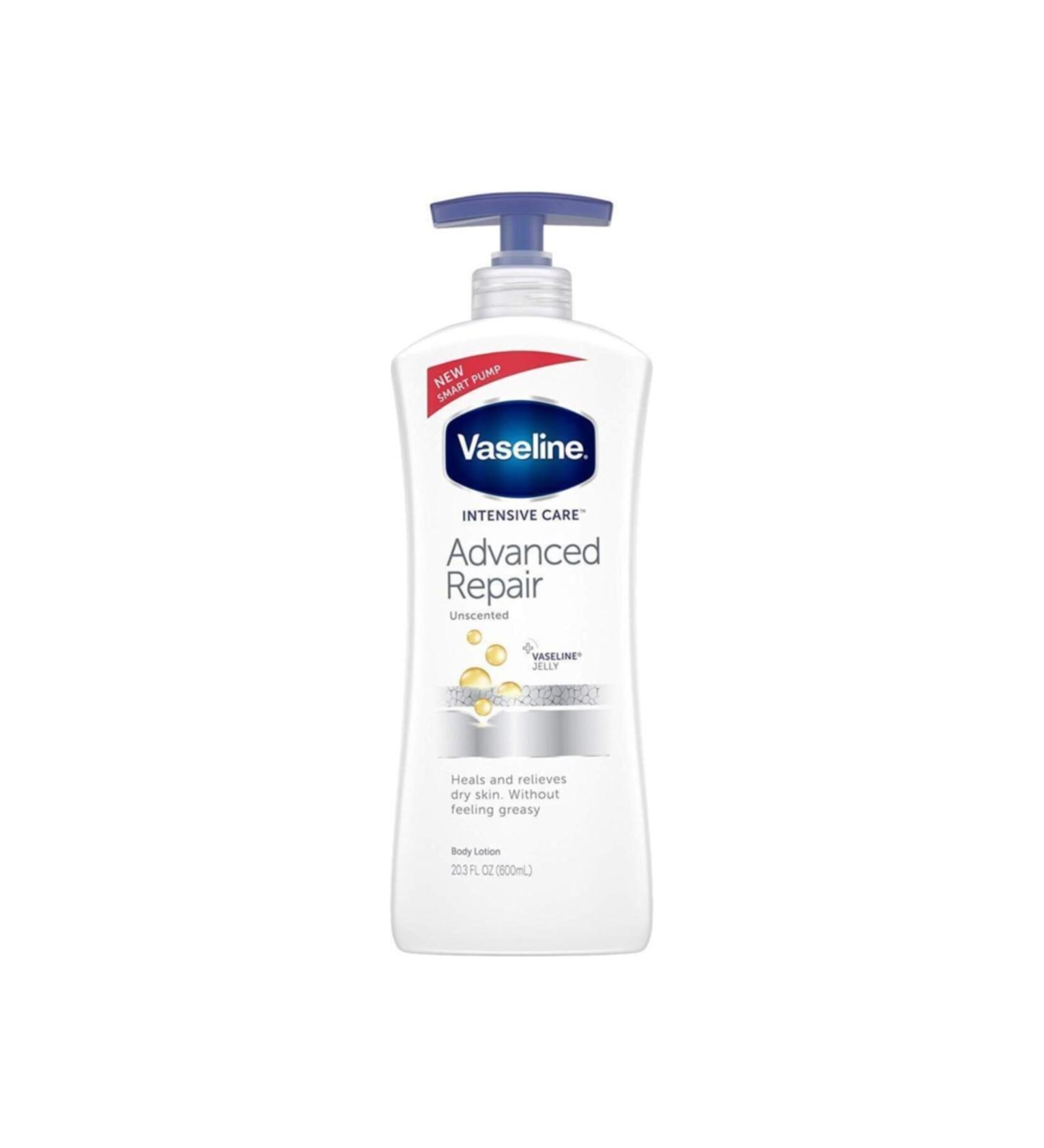 Vaseline Advanced Repair Unscented Body Lotion 600ml