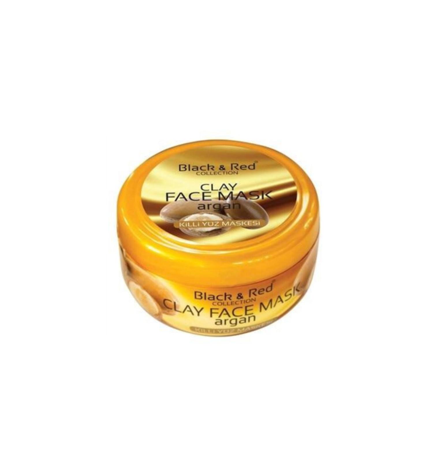Black Red Skin Rejuvenating Anti-Wrinkle Argan Oil Clay Face Mask 400 ml - Buy Online on GoSupps.com