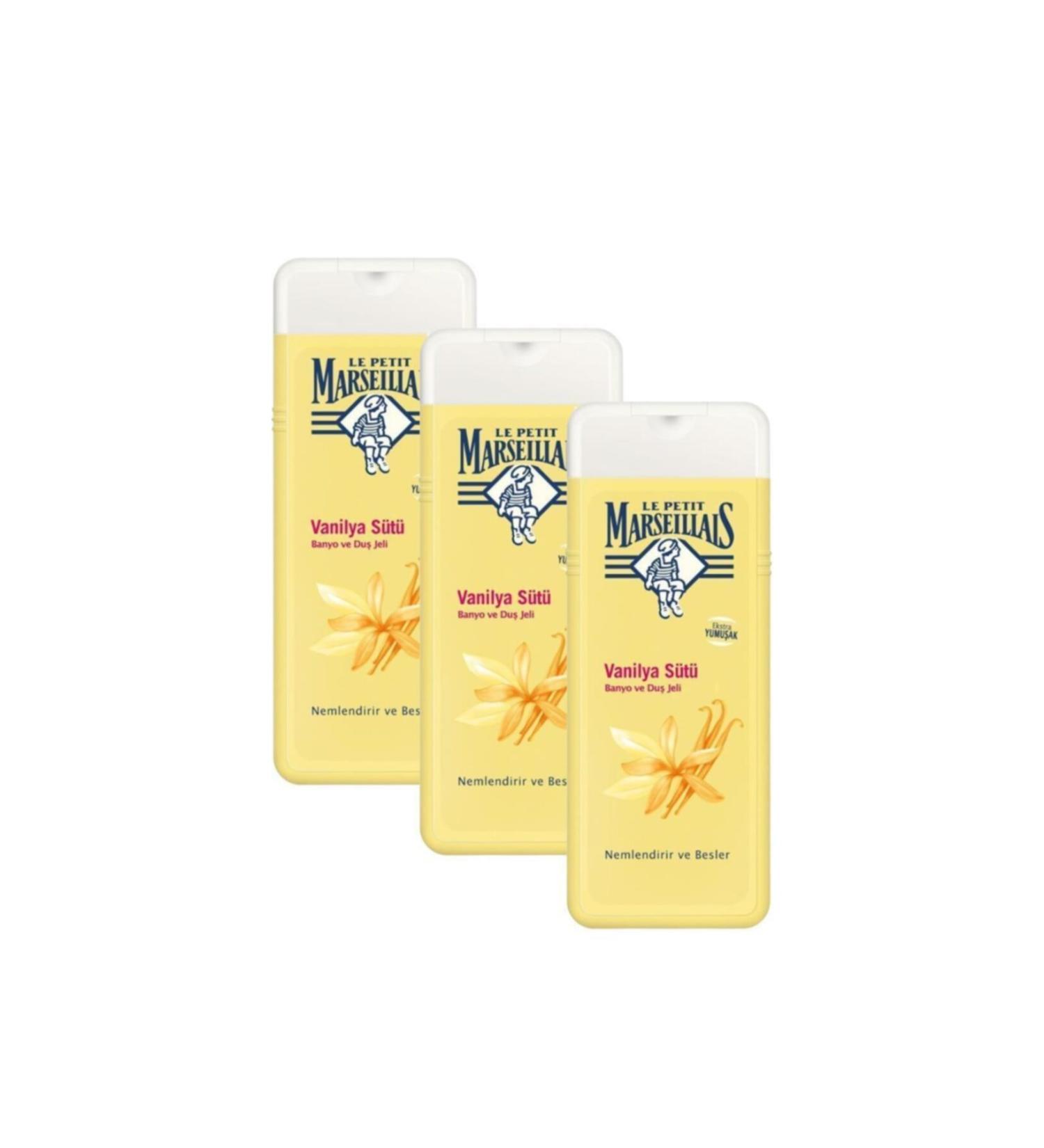Le Petit Marseillais Vanilla Milk Shower Gel 400 ml X 3 Pcs