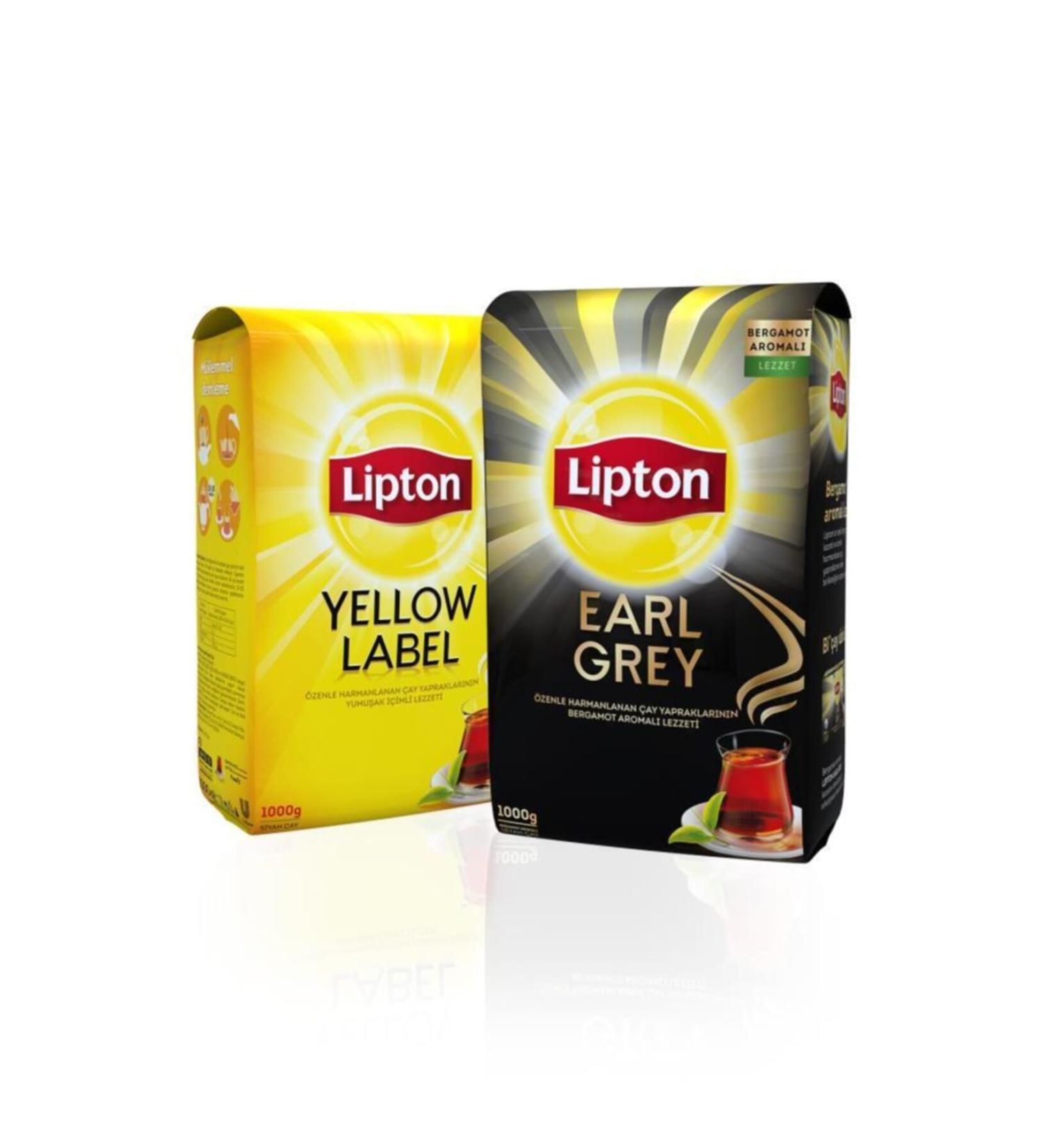 Lipton Yellow Label Loose Tea 1000 gr + Earl Grey Loose Tea 1000 gr