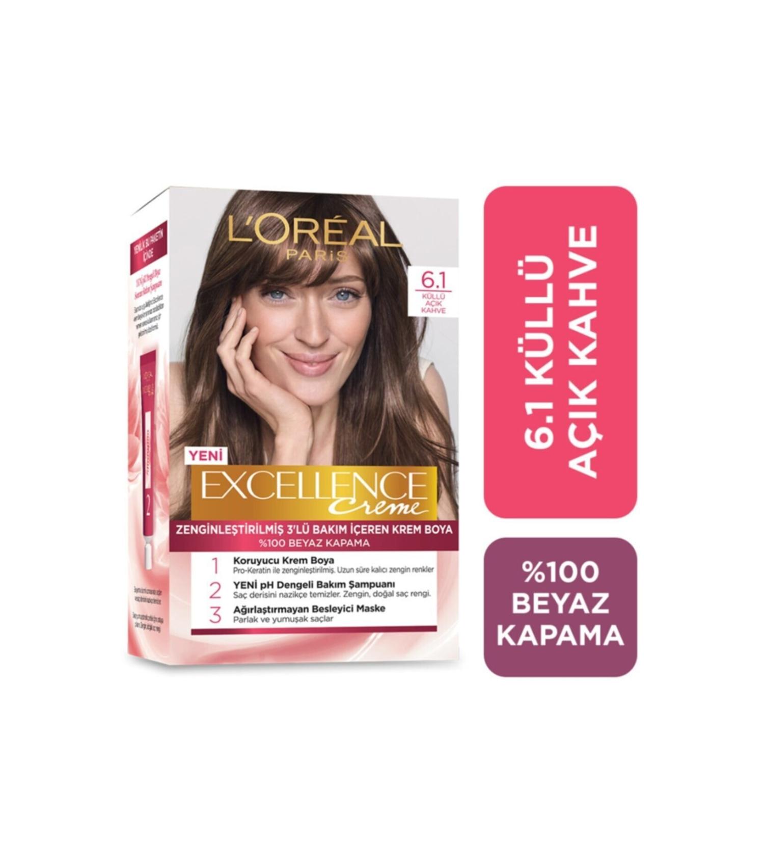 L'Oreal Paris Excellence Hair Dye 6.1