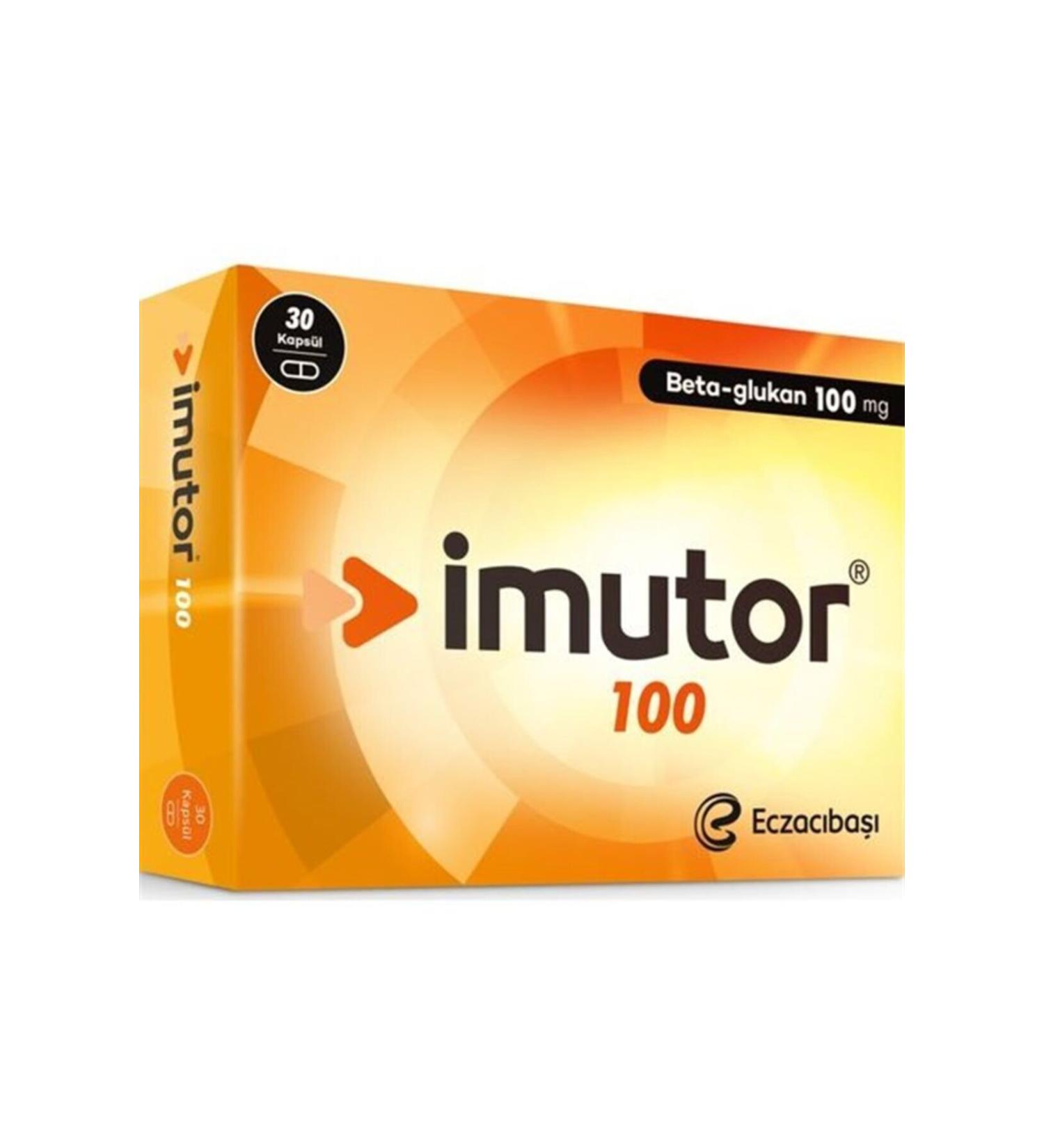 Eczacba Imutor 100 mg 30 Capsules