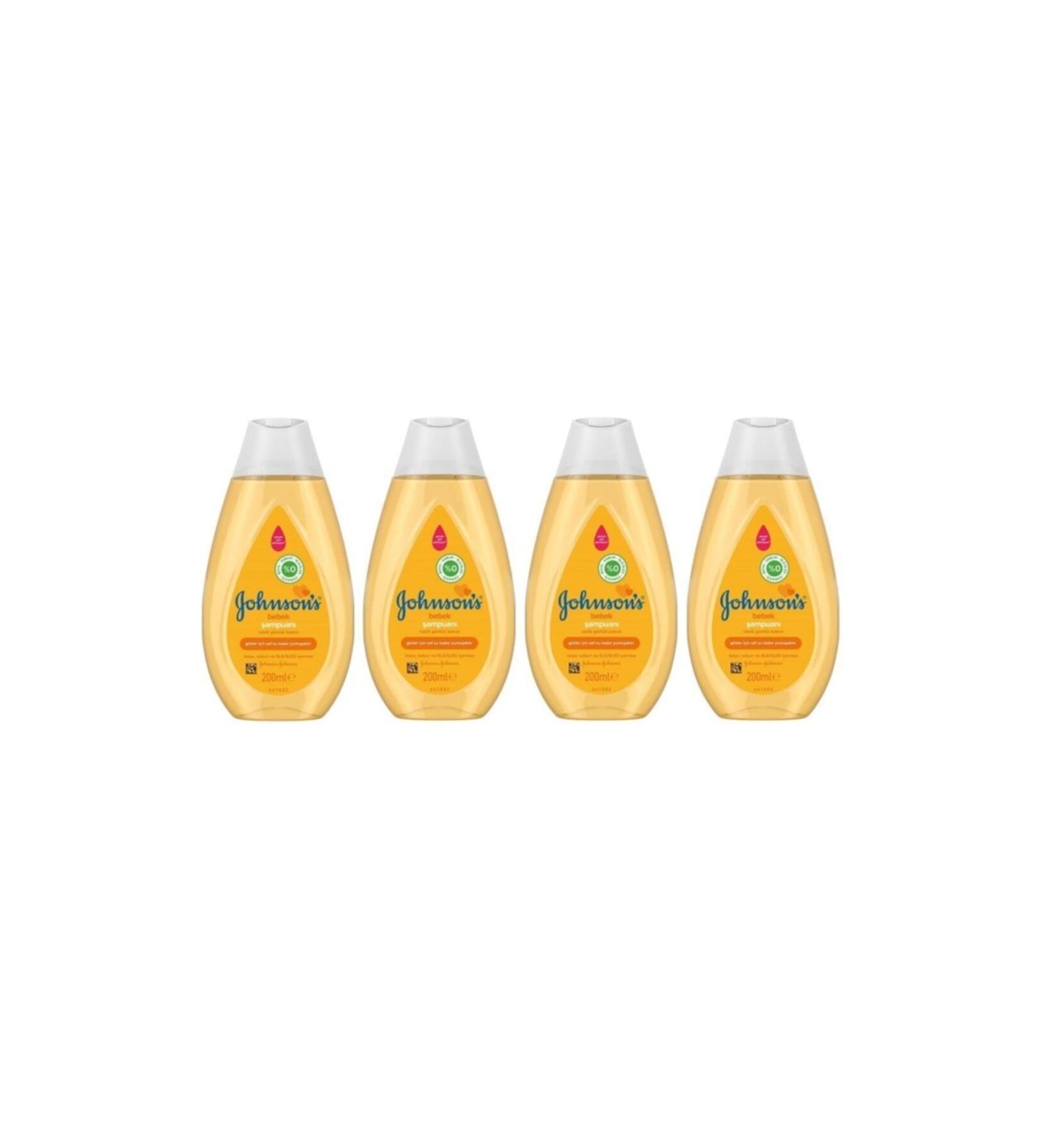Johnson's Baby Baby Shampoo 200 ml 4 Piece Set