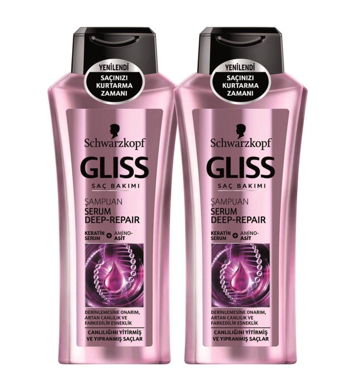 Gliss Serum Deep Repair Shampoo 360 Ml X 2 Pieces
