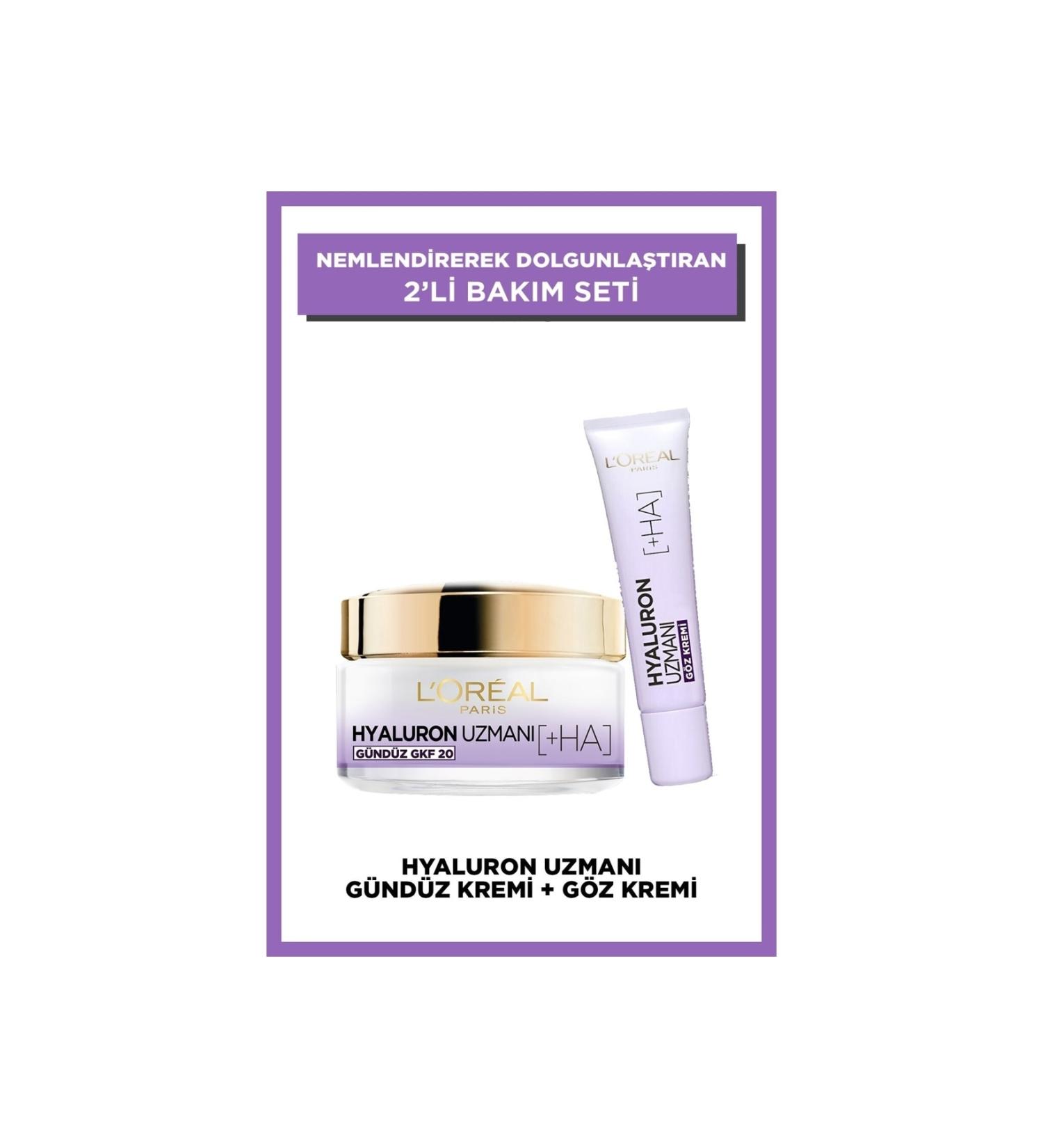 L'Oreal Paris Loreal Paris Hyaluron Expert Day Cream & Eye Cream Set - Buy Online on GoSupps.com