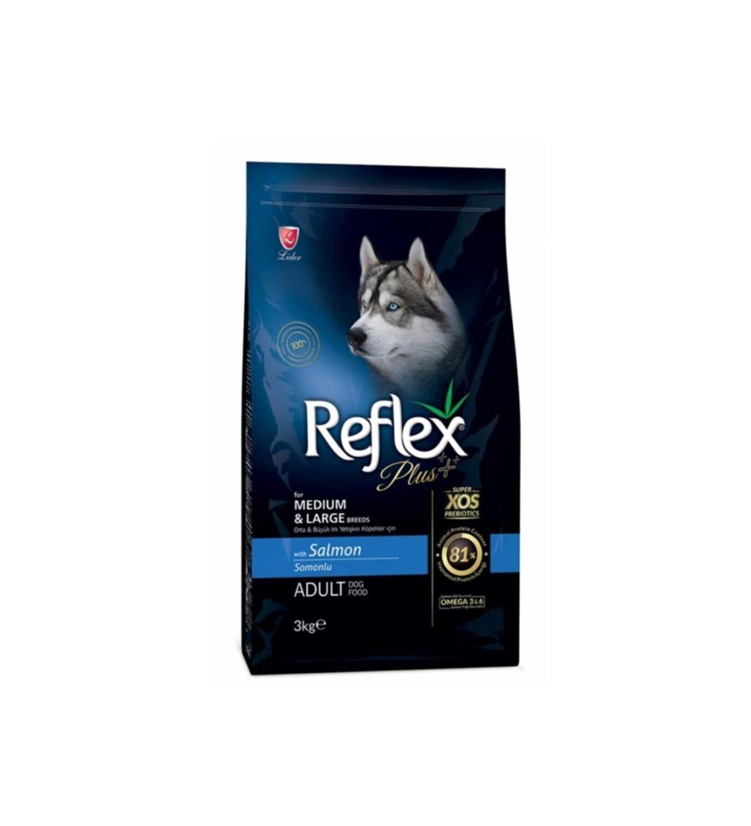 Reflex Medium Adult Dog Food with Salmon 3 kg