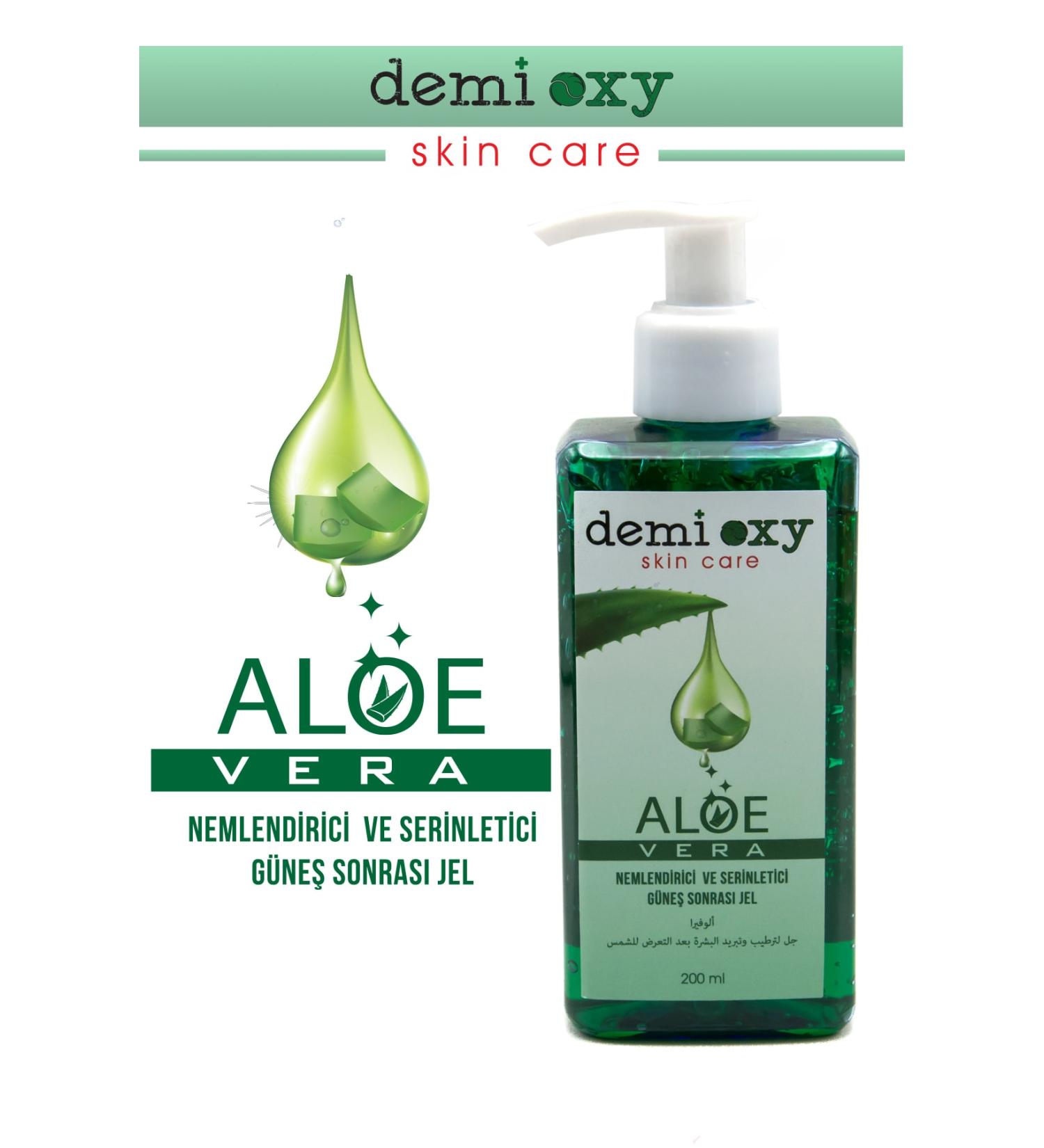 Demi oxy - Aloe Vera - Moisturizing and Cooling - After Sun Gel 200 Ml
