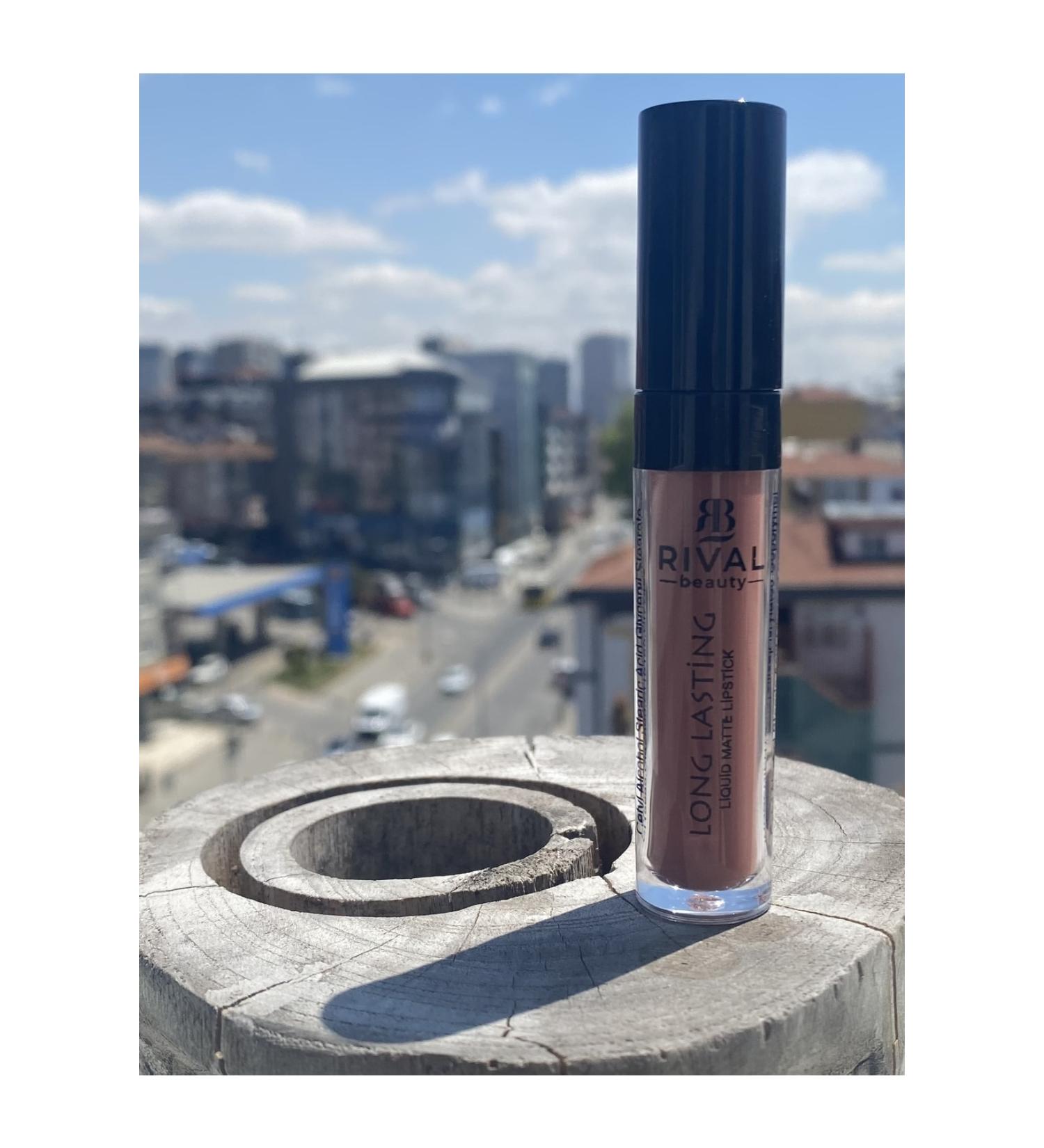 Rival Beauty Liquid Matte Plumping Lipstick Long Lasting No.3