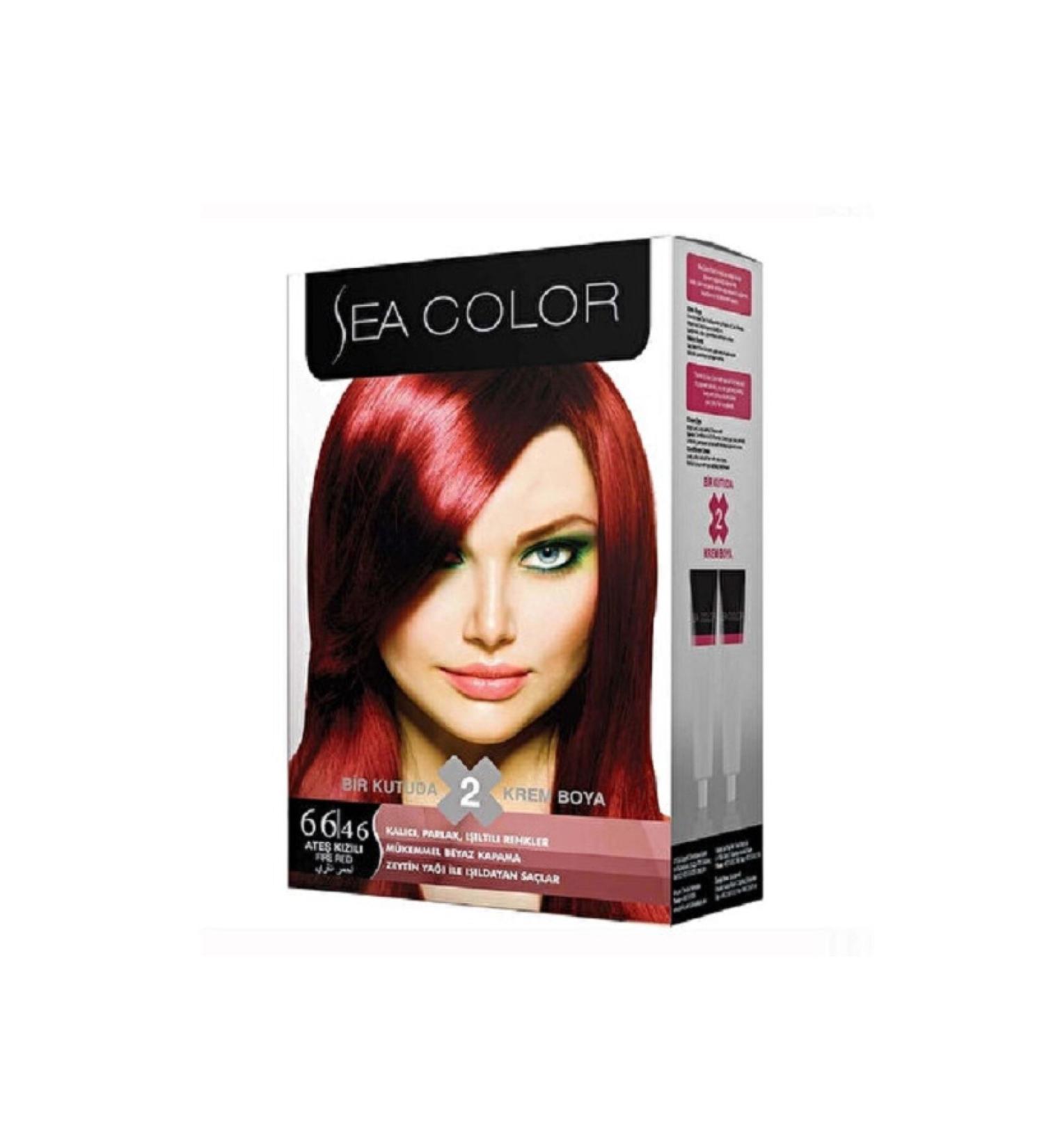 Sea Color Brand: Kit Dye 66.46 Fire Red Category: Hair Dye
