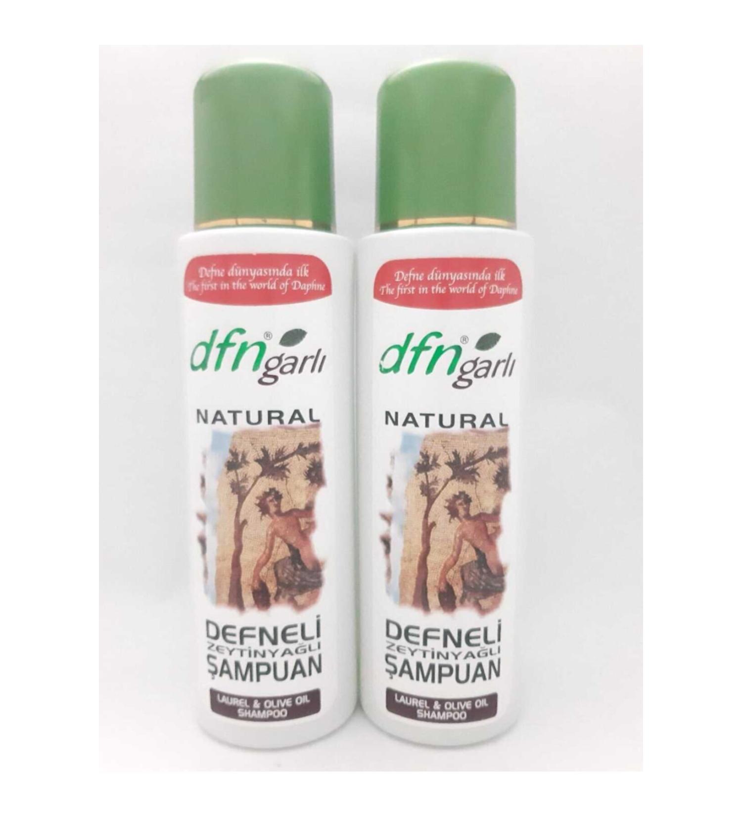 Dfn Garl Natural Laurel and Olive Oil Shampoo 450 ml Set of 2