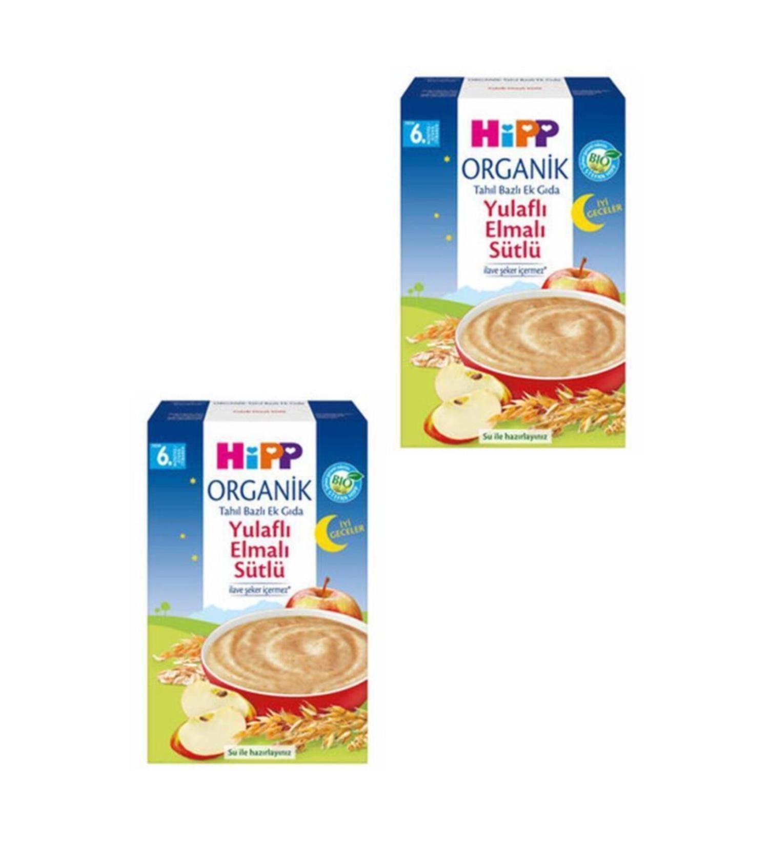 Hipp Organic Good Night Milk Oatmeal Apple 250 gr X 2 Pieces