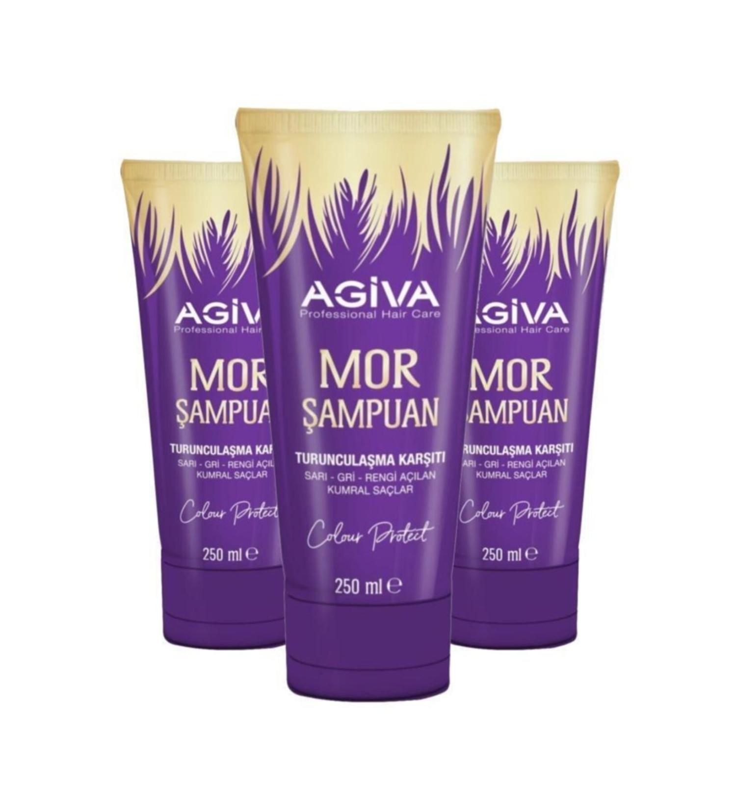 Agiva Silver-purple Shampoo 250 Ml X3