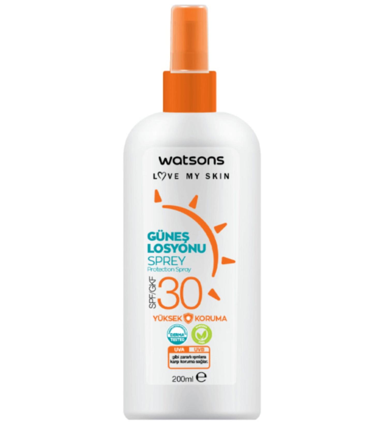 Watsons Sun Lotion Spray Spf 30 200 Ml