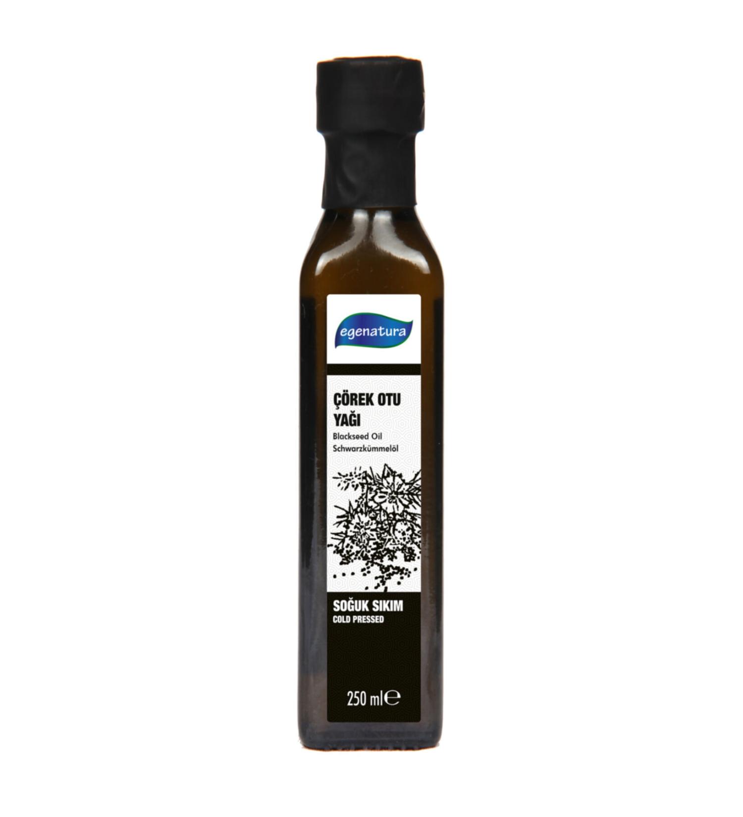egenatura Black Cumin Oil 250 Ml - Cold Pressed & Glass Bottle